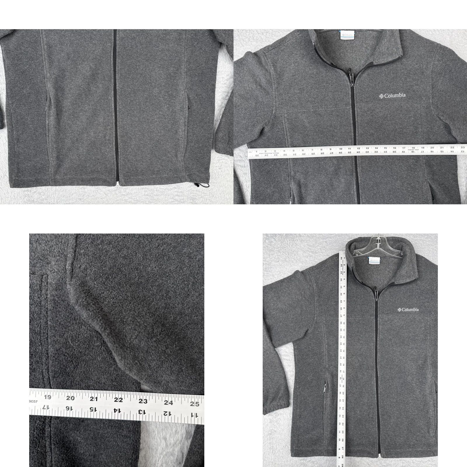 Vintage Columbia Jacket Mens Large Gray Full Zip Fleece Zip Pockets Outdoors Hiking Walk Size US L / EU 52-54 / 3 - 8 Thumbnail