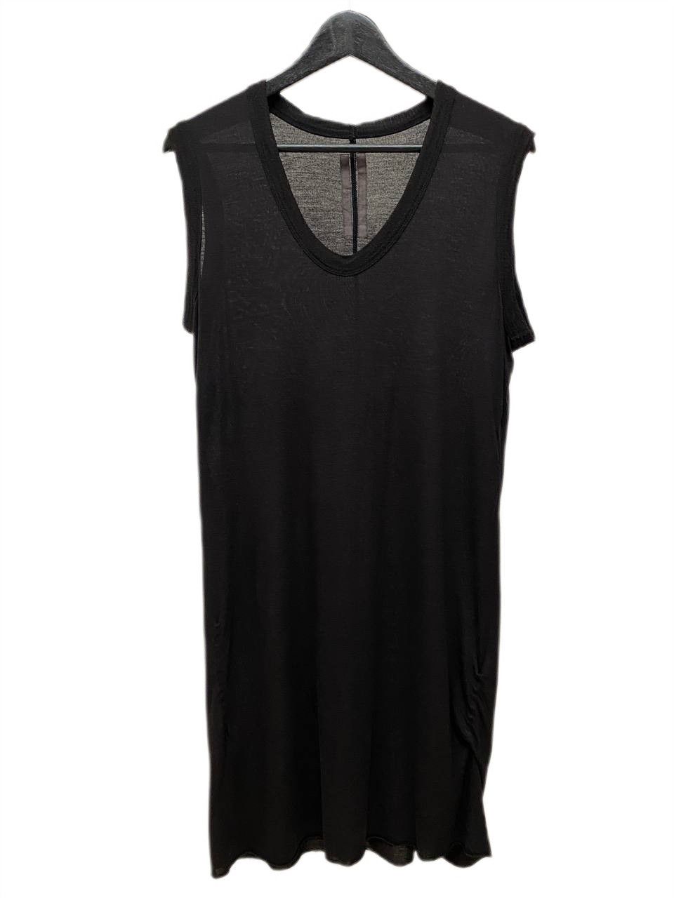 Rick Owens RELEASE SS10 Midi Sun Dress Viscose Black Top