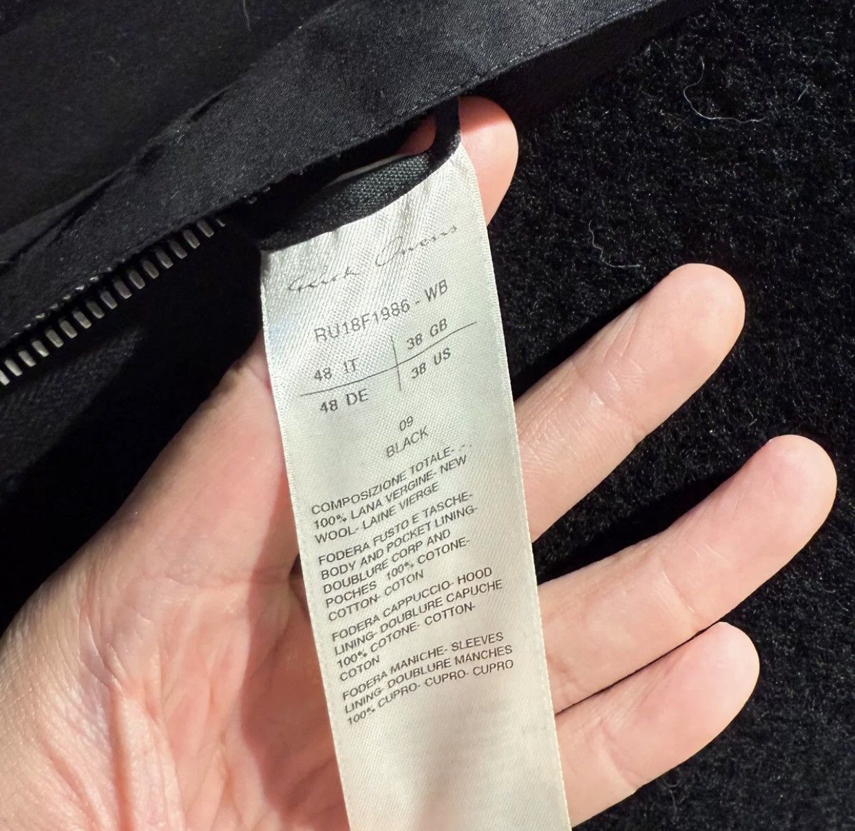Rick Owens Rick owens mainline woolen material and winter nylon coat Size US M / EU 48-50 / 2 - 7 Thumbnail
