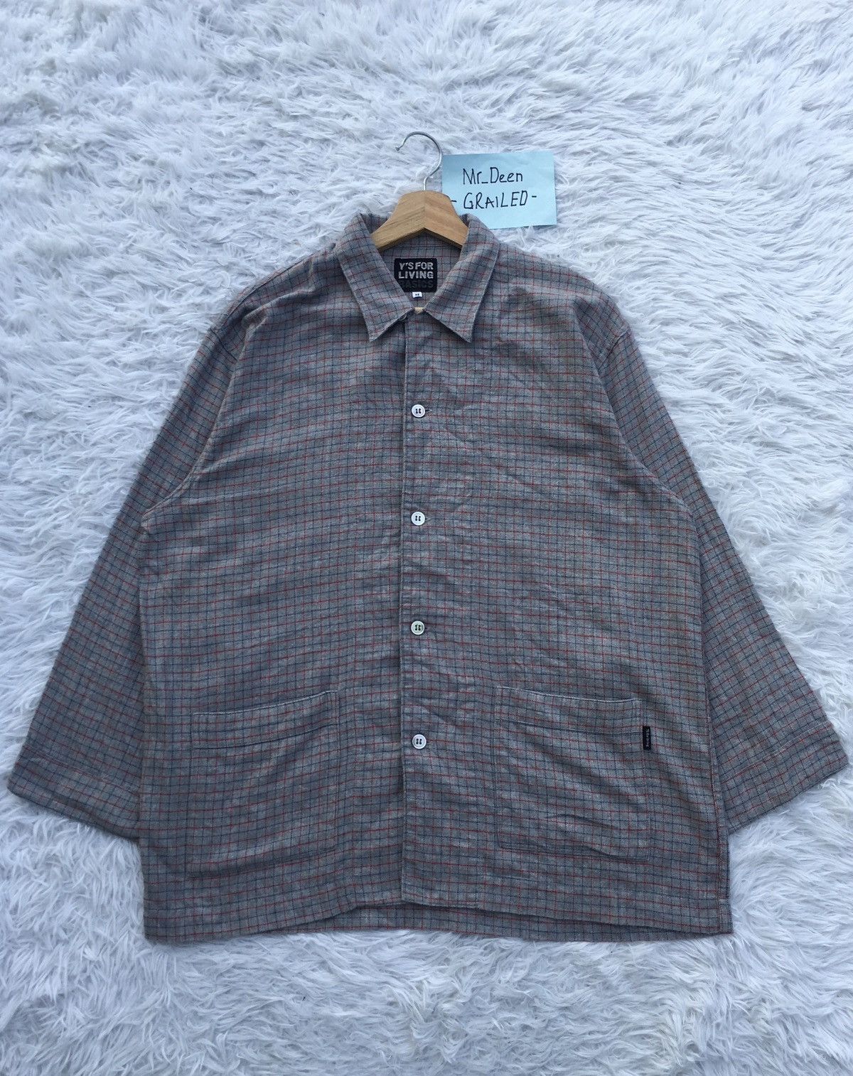 Yohji Yamamoto Rare Vintage Y’s For Living Yohji Yamamoto Flannel Shirt Size US L / EU 52-54 / 3 - 1 Thumbnail