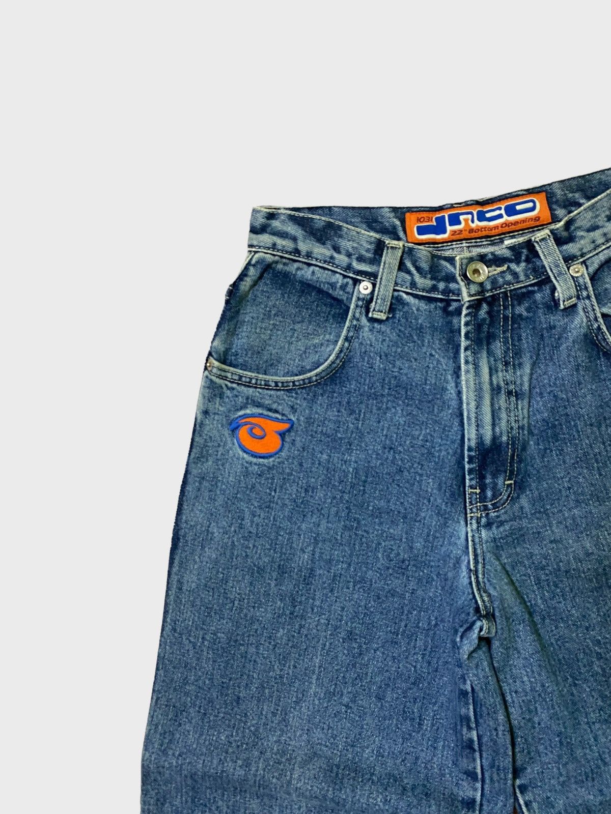 JNCO × Vintage Crazy Vintage Jnco 1031 Embroidered Girlie Stuff Baggy Denim Size US 26 / EU 42 - 4 Thumbnail
