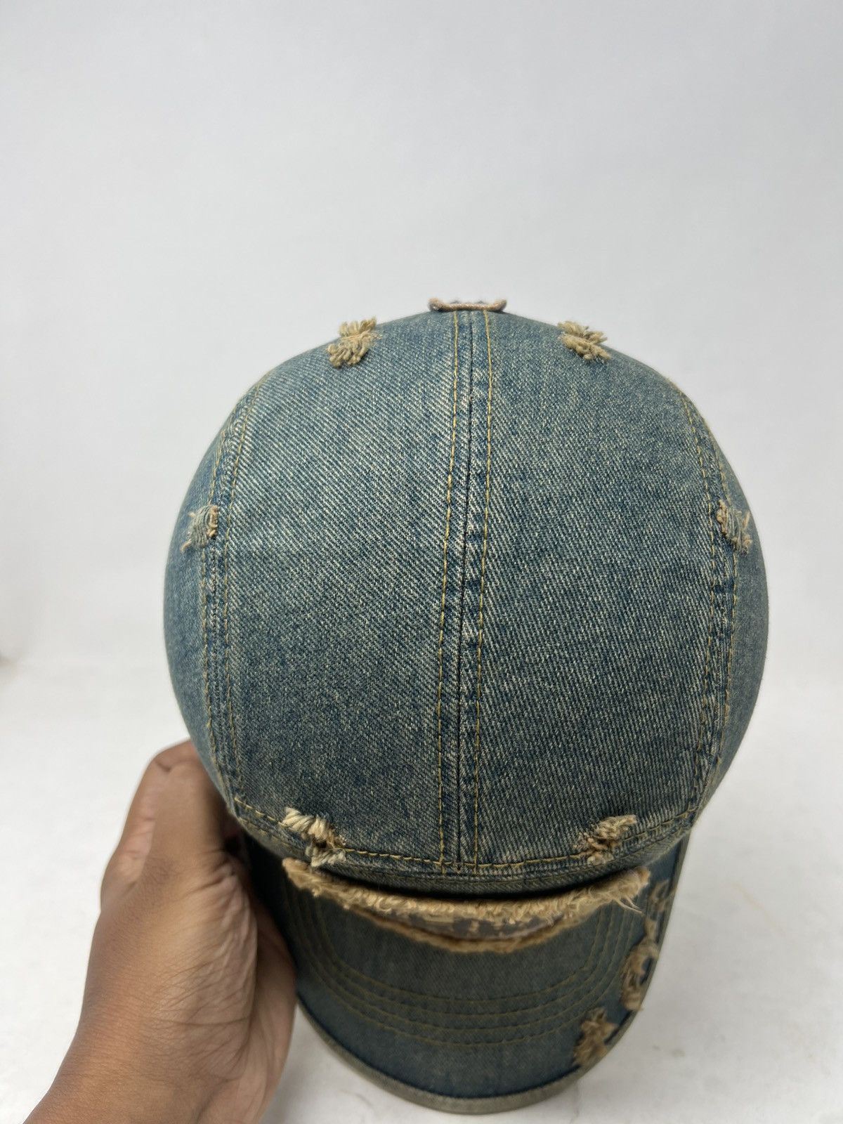 If Six Was Nine Distressed Rocky Rentals Denim Hat Cap Size 26 - 5 Thumbnail