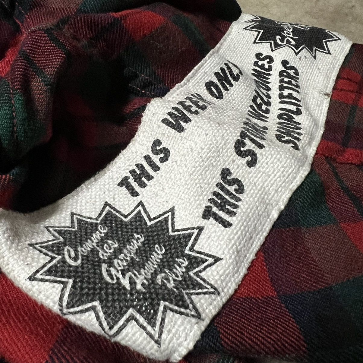 Comme des Garcons × Comme des Garcons Homme Plus × Designer Vintage Comme Des Garcon Homme Plus Plaid Trouser Pants Size US 31 - 8 Thumbnail