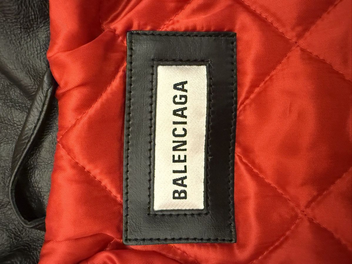 Balenciaga Balenciaga Grained Leather Cropped Biker Jacket Size XS / US 0-2 / IT 36-38 - 7 Thumbnail