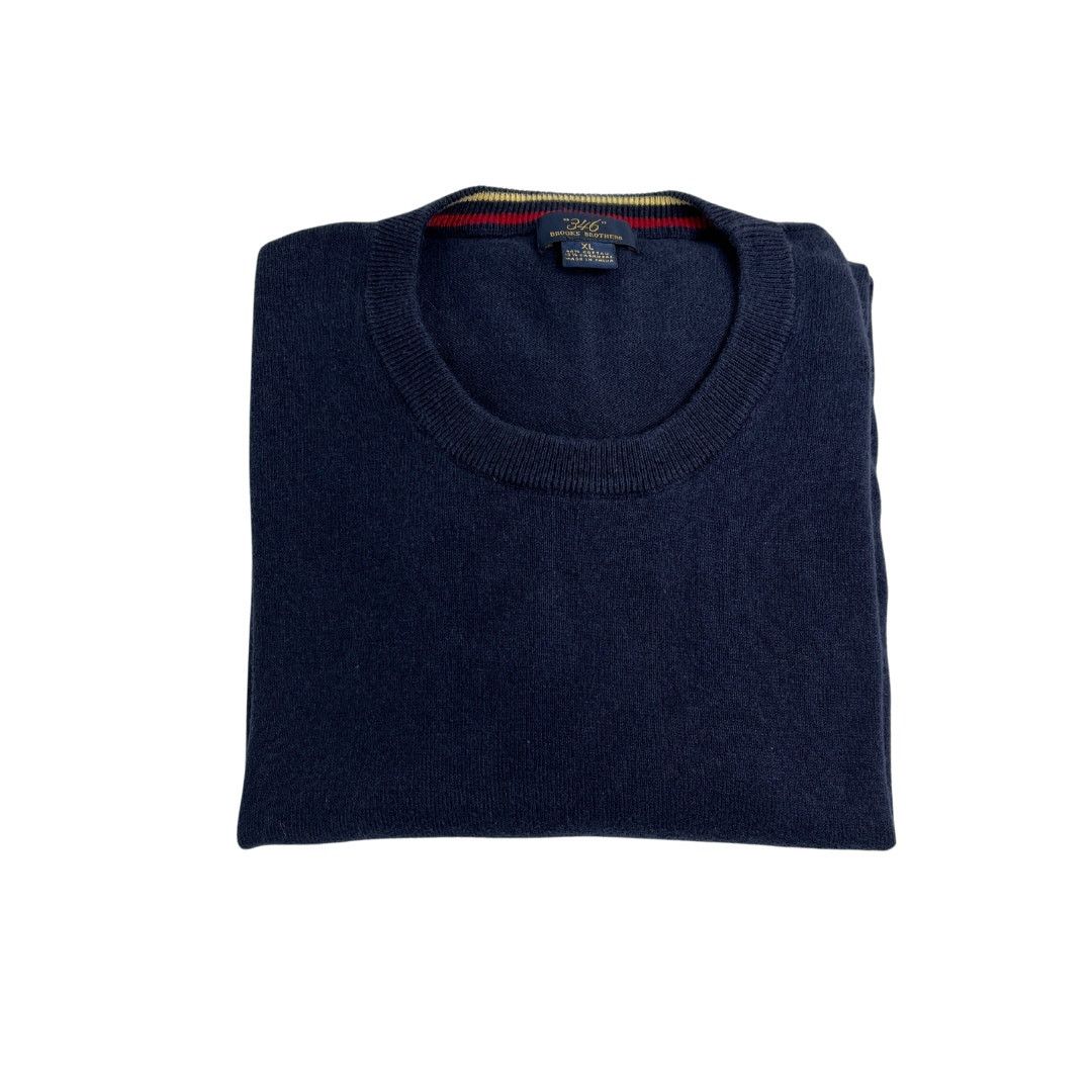 Brooks Brothers 1-72 BROOKS BROTHERS 346 Men's Sweater Crew Neck Navy XL Size US XL / EU 56 / 4 - 10 Thumbnail
