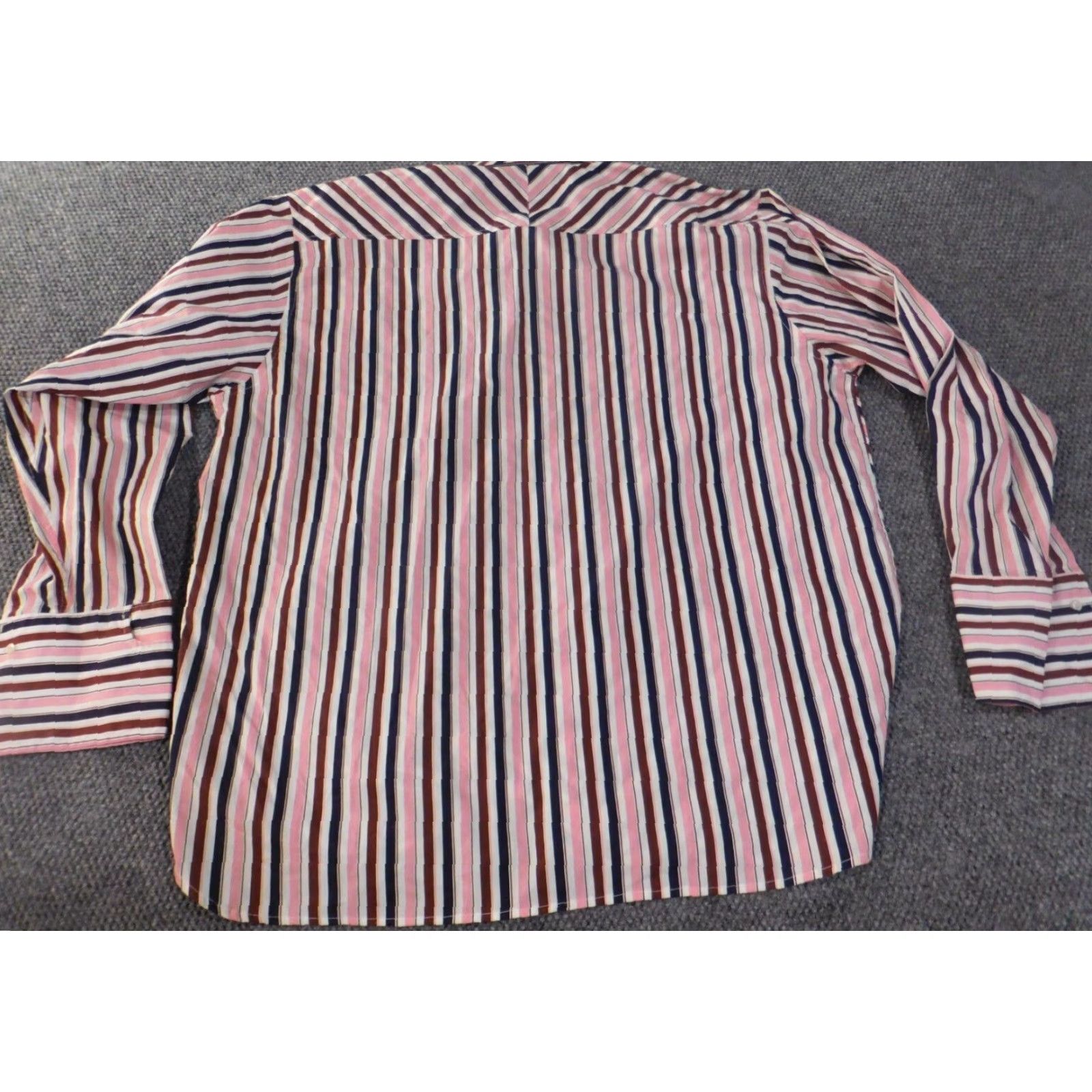 Vintage Raw Blue Shirt 4XL Mens pink striped Button-Up Retro Classic Long Sleeve Button-Down Collared Knit Cotton 4XL Vintage No N/A Size US XXL / EU 58 / 5 - 6 Thumbnail