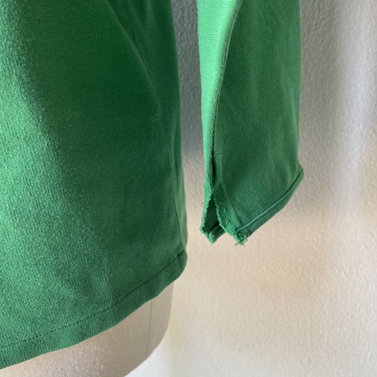 Dior Christian Dior Green Long Sleeve Back-Snap Top with Logo Size M / US 6-8 / IT 42-44 - 23 Thumbnail