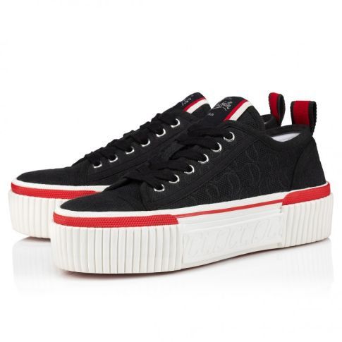 Christian Louboutin o1s1wg110924 Heeled Sneakers in Black Size US 7 / IT 37 - 2 Thumbnail