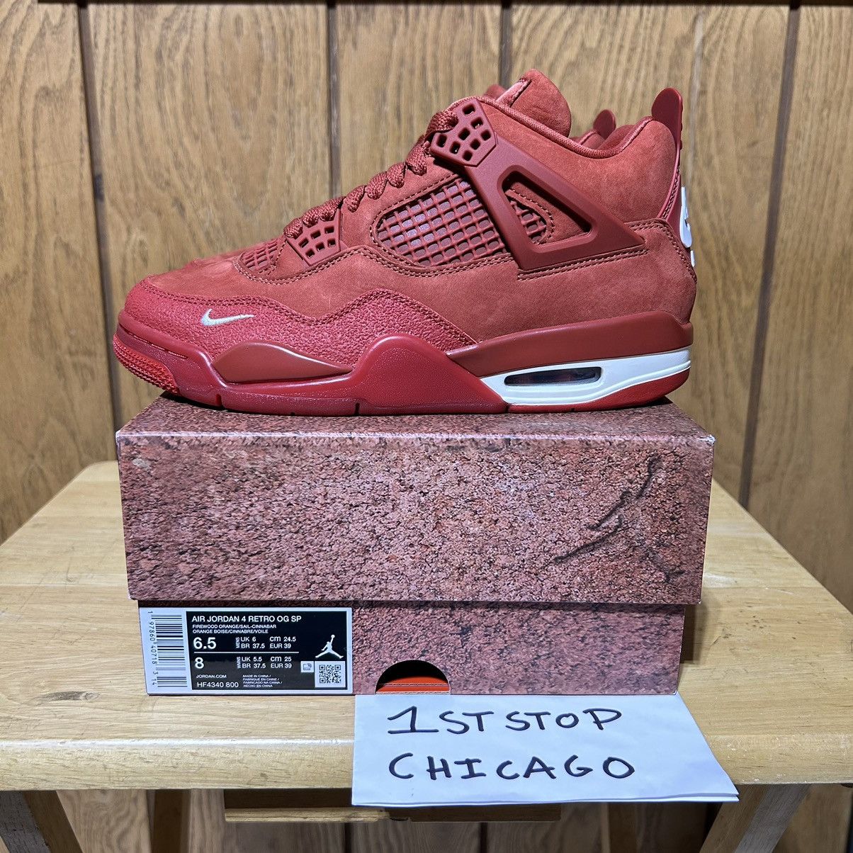 Designer × Jordan Brand Air Jordan 4 Retro OG SP Nigel Brick Size 6.5 HF4340-800 Size US 6.5 / EU 39-40 - 6 Thumbnail