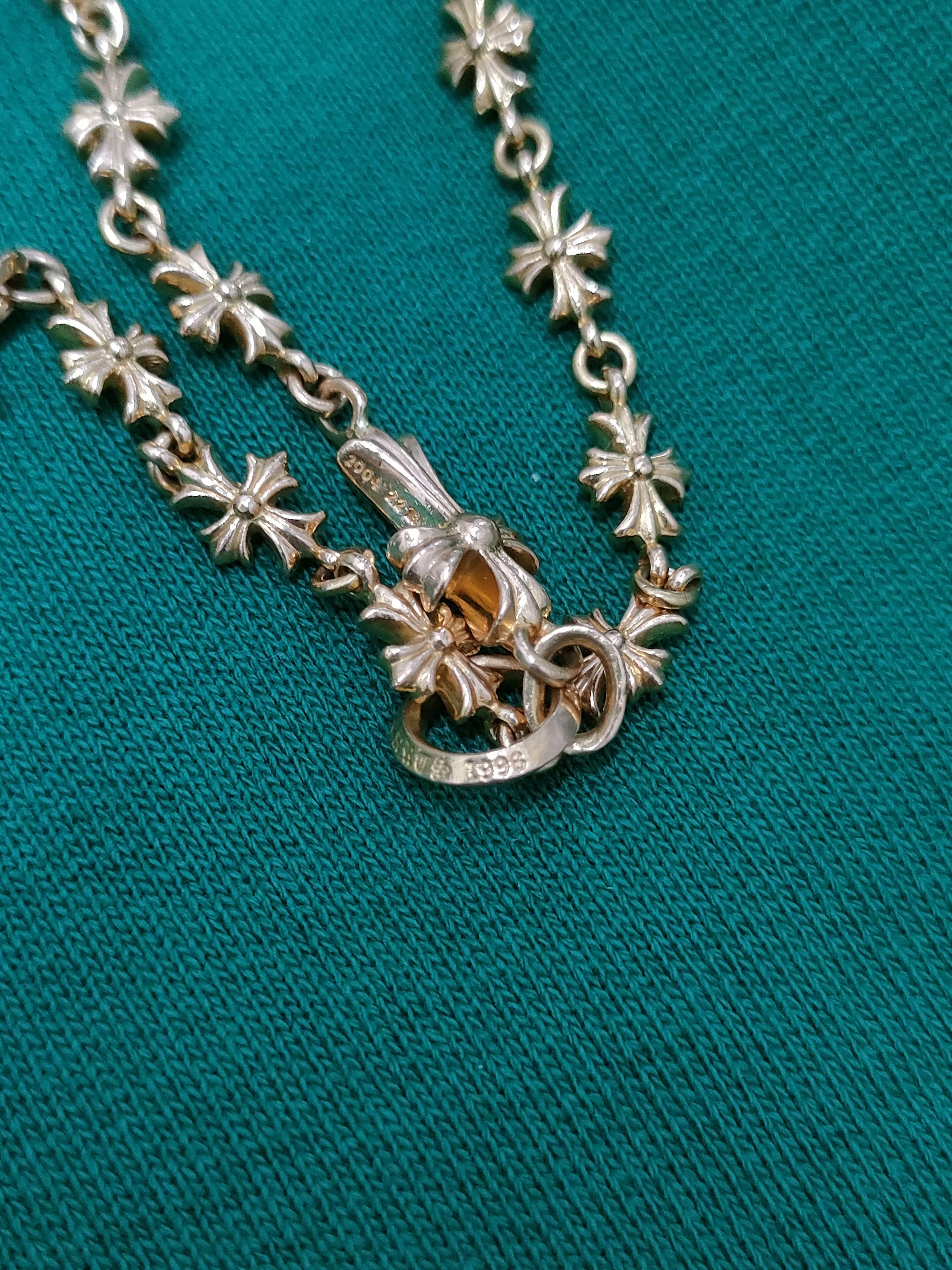 Chrome Hearts Chrome Hearts 22K Gold Tiny E Chokechain Necklace Size ONE SIZE - 13 Thumbnail
