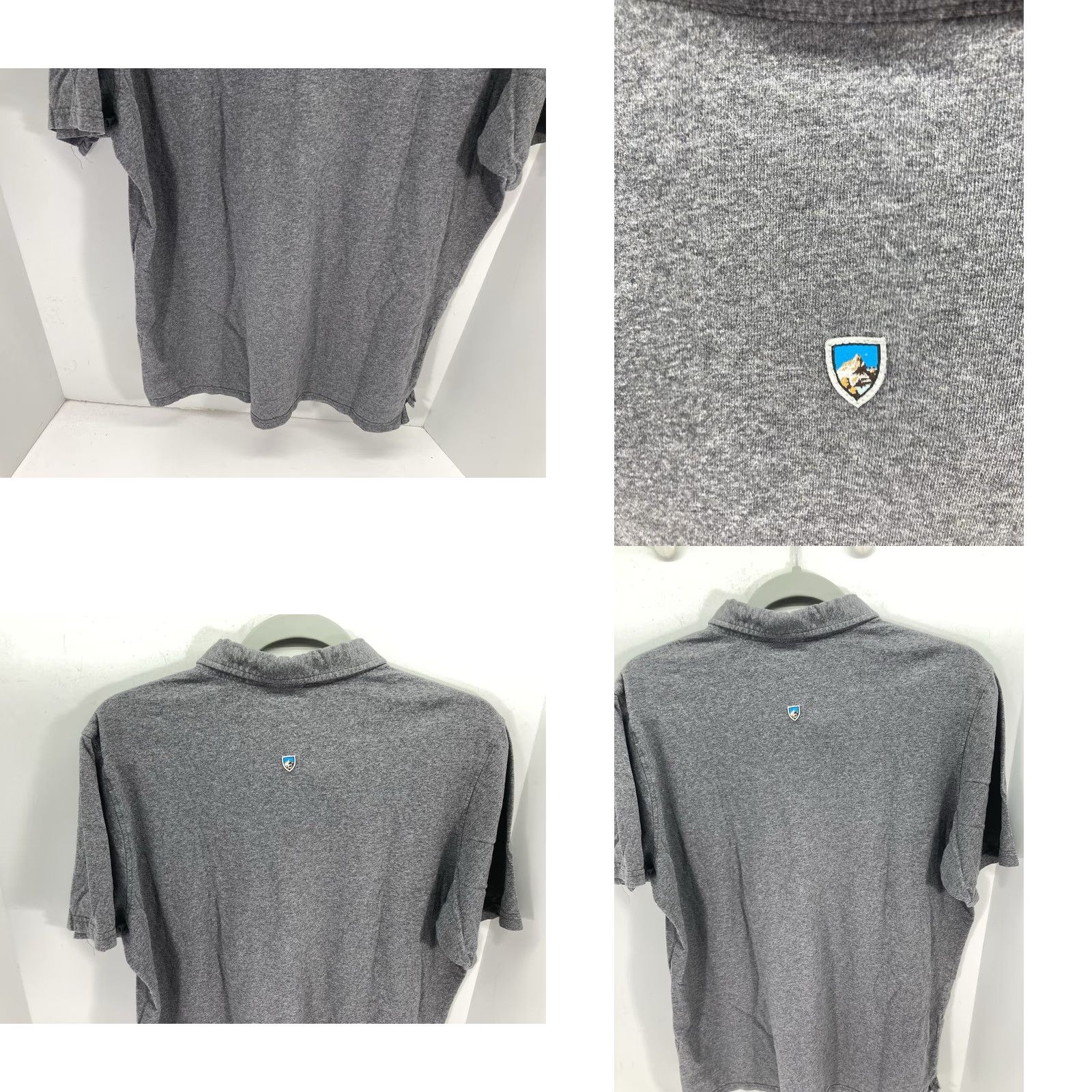 Vintage Kuhl Polo Shirt Men M Gray Short Sleeve Button Pocket Pullover Collared 24 Inch Chest 27 Inch Shoulders to Waist Size US M / EU 48-50 / 2 - 8 Thumbnail