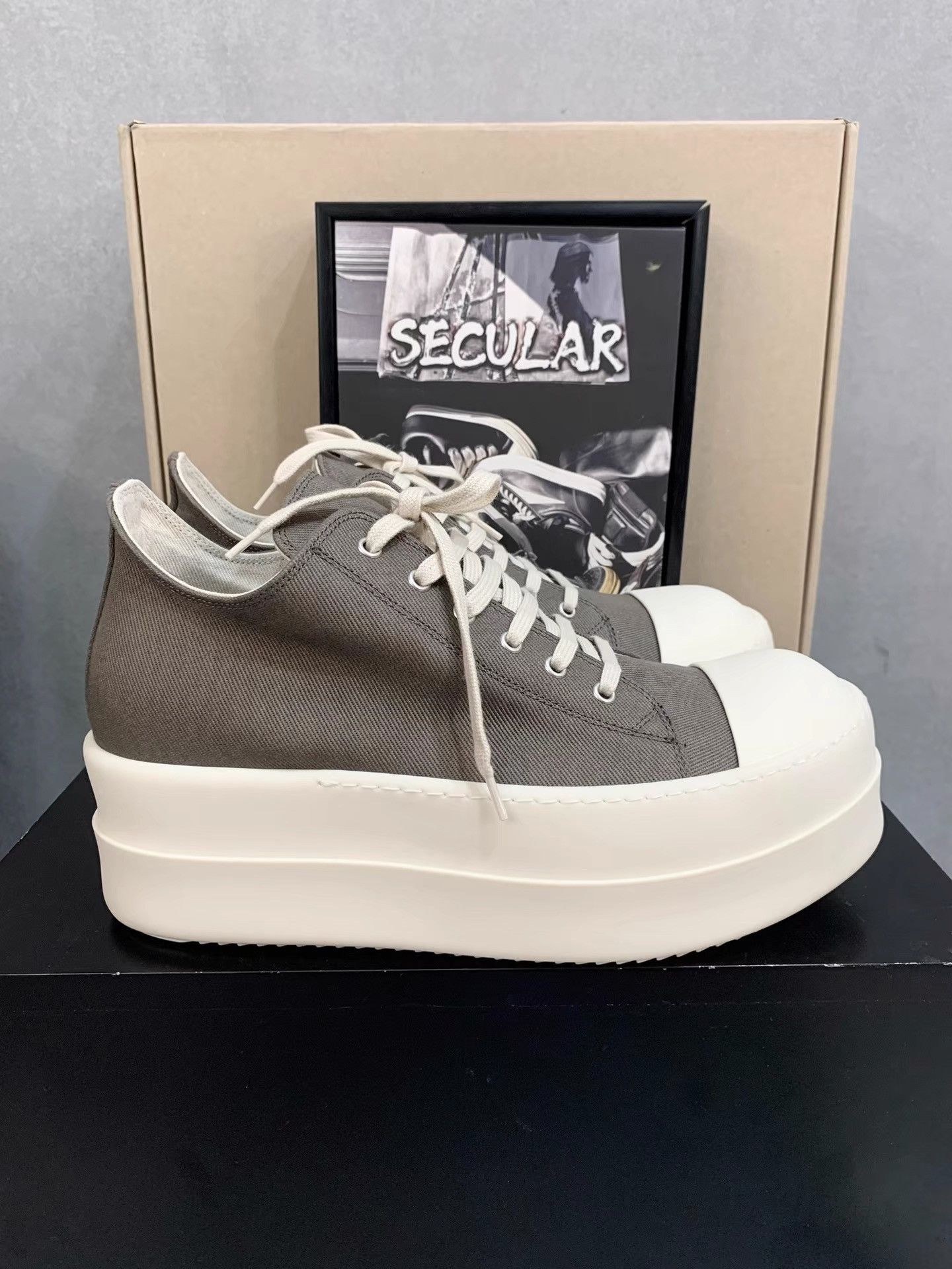 Rick Owens Rick Owens 24FW Thick Sole Low Top Sneakers K34 Size US 11 / EU 44 - 2 Thumbnail