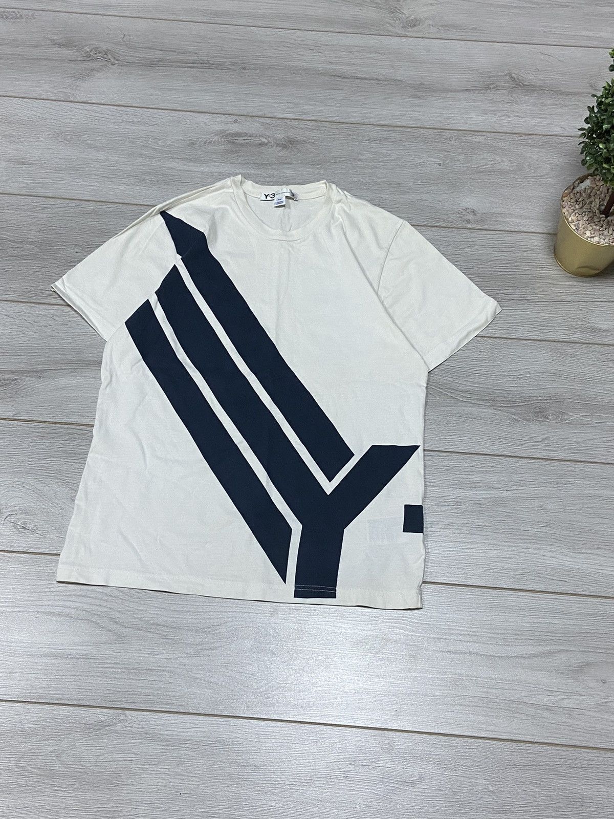 Yohji Yamamoto Y-3 Adidas big logo t-shirt Yohji Yamamoto vintage Size US M / EU 48-50 / 2 - 2 Thumbnail