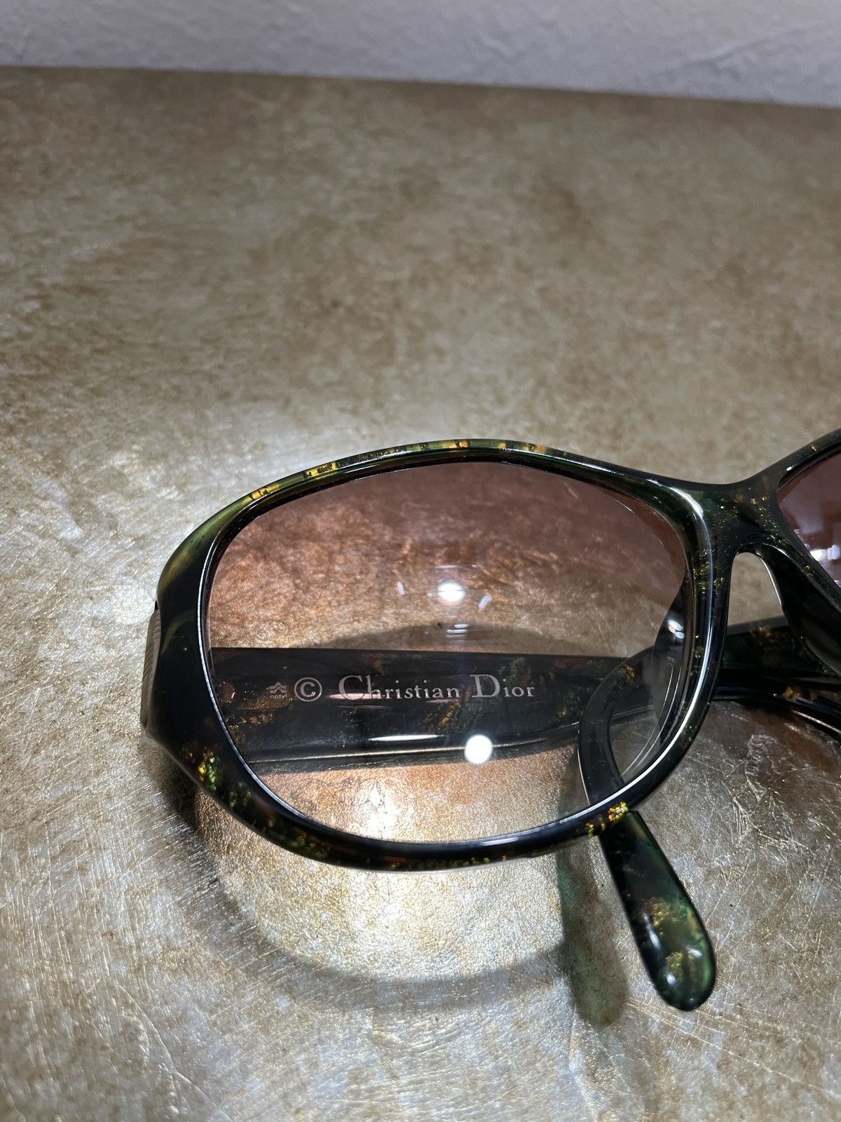 Christian Dior Monsieur Christian Dior Sunglasses Retro Chromax Mix Green Plastic Size ONE SIZE - 5 Thumbnail
