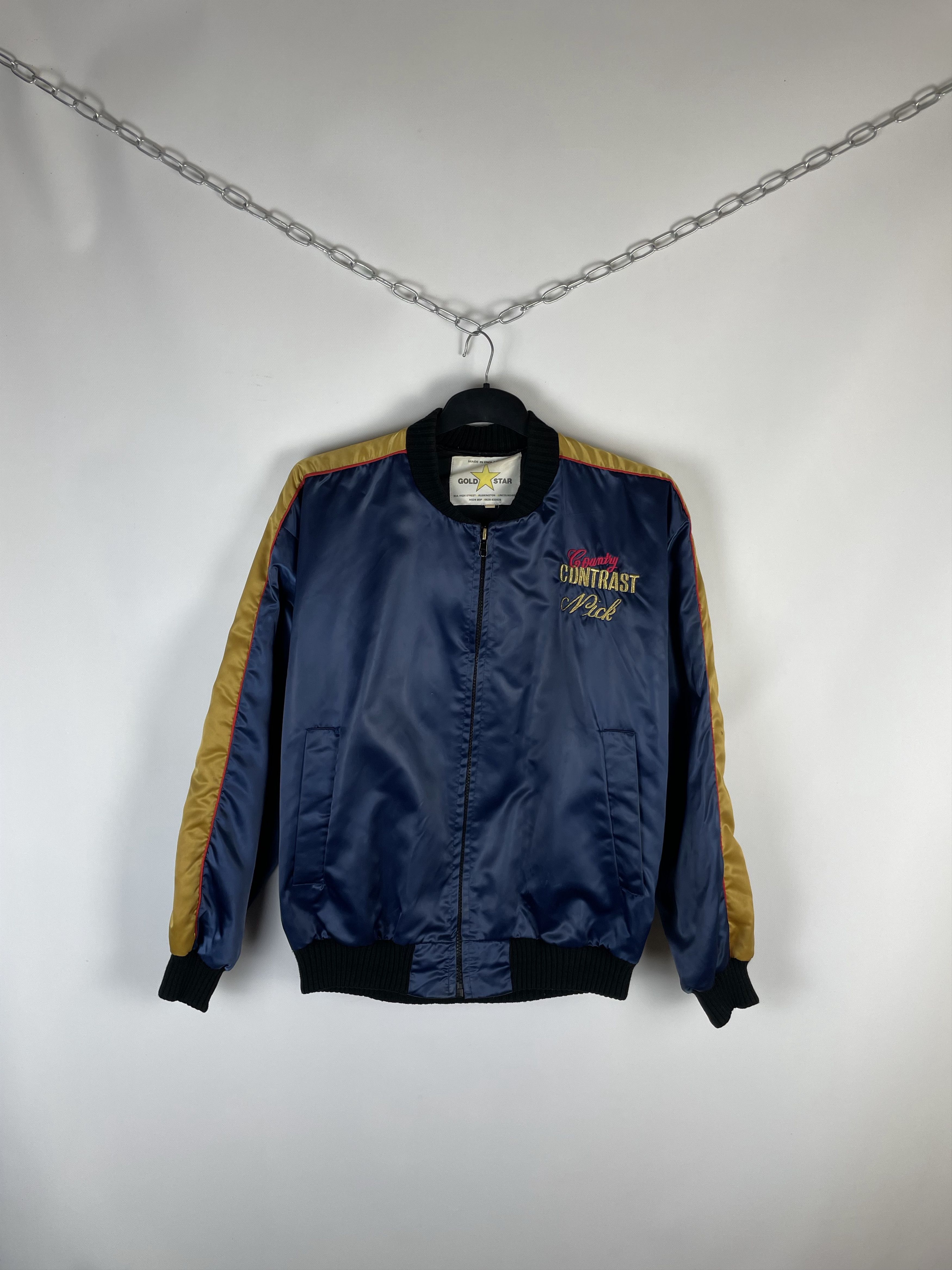 Vintage Vintage 80’s 90’s Country Music Satin Bomber Jacket Size US S / EU 44-46 / 1 - 1 Thumbnail