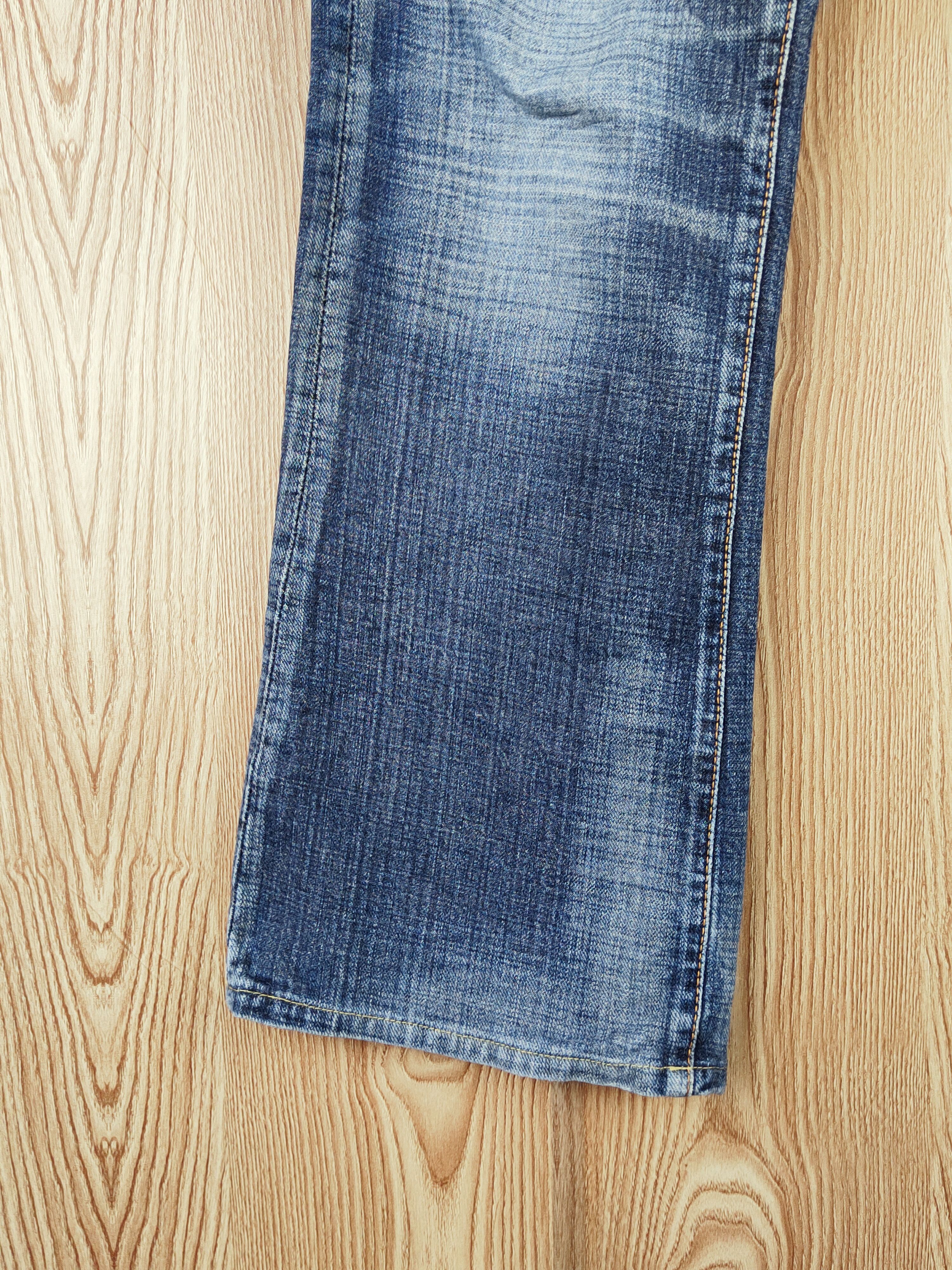 Japanese Brand GLHeart Dark Blue Distressed Ripped Jeans #S2690 Size 33" - 4 Thumbnail