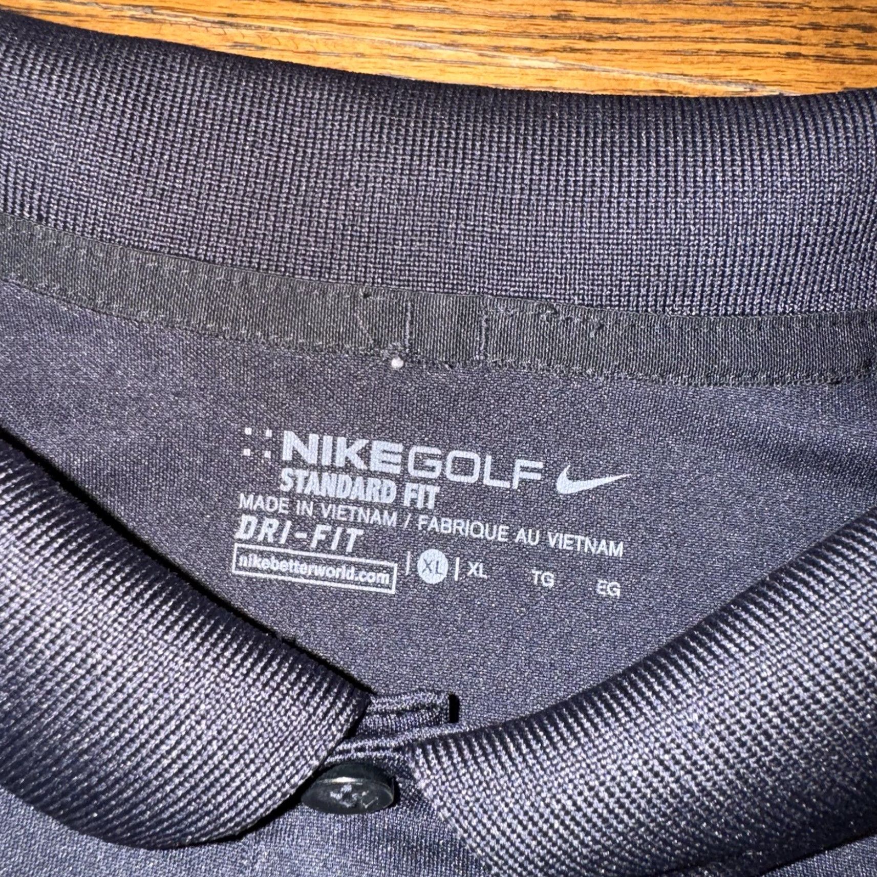 Nike Nike Polo Shirt Fox Chapel Golf Club Mens XL Dark Navy Blue Dri-Fit Size US XL / EU 56 / 4 - 3 Thumbnail