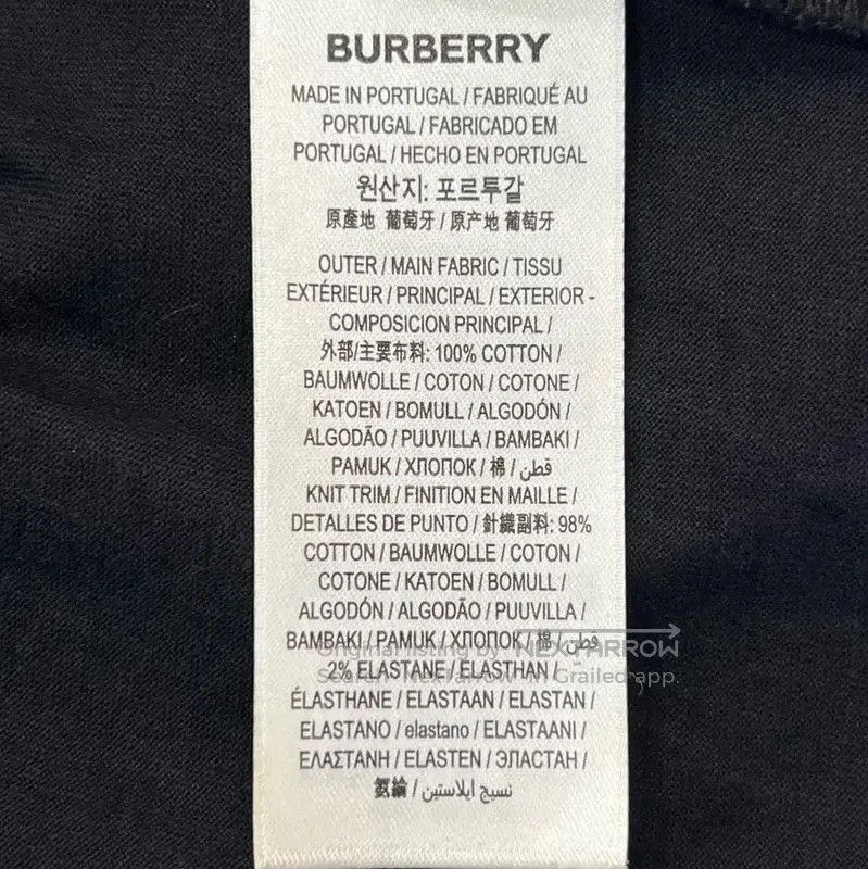 Burberry Burberry Black Cotton Short Sleeve T-Shirt. Size S / US 4 / IT 40 - 7 Thumbnail