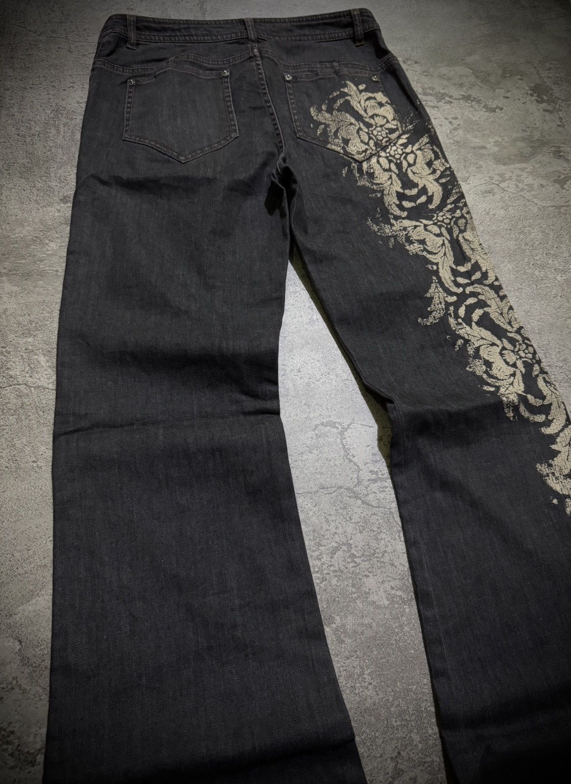 Tornado Mart Y2k Lounie tribal ifsixwasnine poem style bootcut jeans Size US 28 / EU 44 - 4 Thumbnail