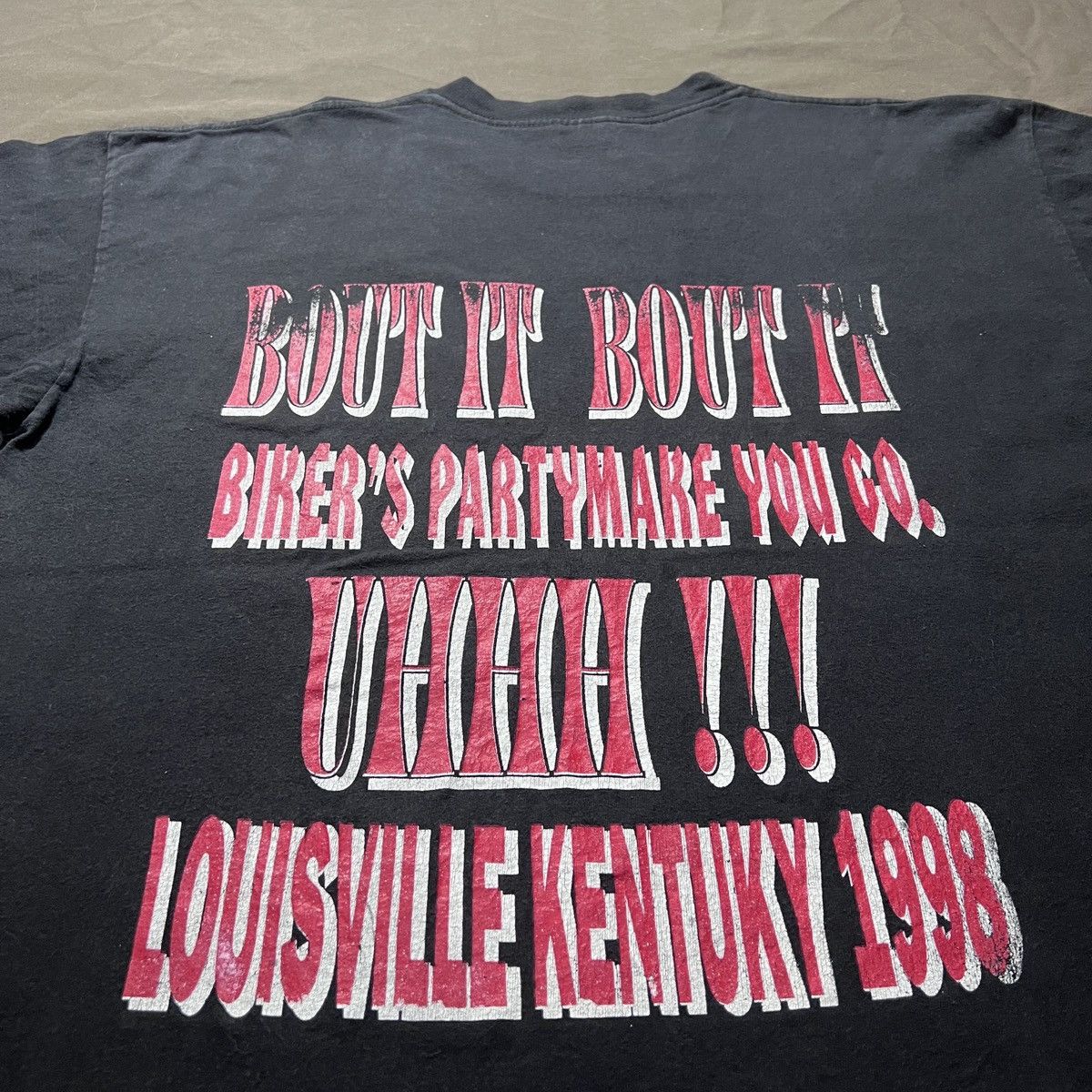 Vintage Vintage 90s Biker Got The Hook Up Faded graphic streetwear Size US XL / EU 56 / 4 - 8 Thumbnail