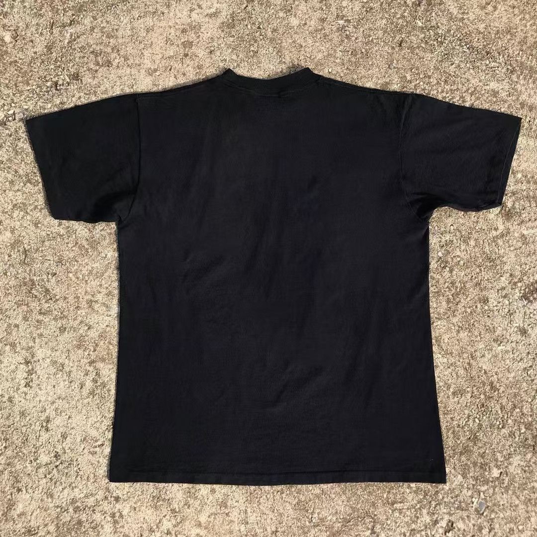 Japanese Brand × Vintage Black casual retro star face print t-shirt Size US L / EU 52-54 / 3 - 2 Thumbnail