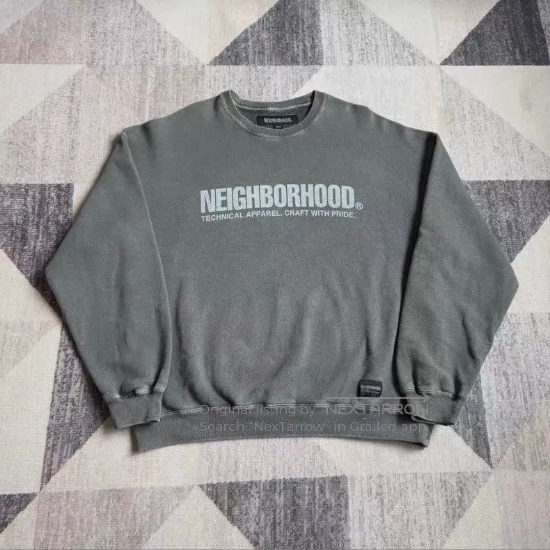 Neighborhood Neighborhood Washed Letter Batik Sweatshirt Size US M / EU 48-50 / 2 - 1 Thumbnail