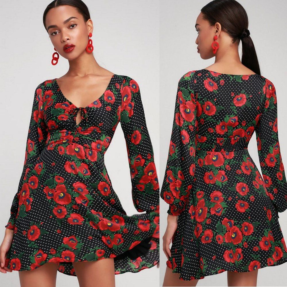 Free People NWT New $128 Free People Morning Light Black Print Long Sle Size M / US 6-8 / IT 42-44 - 2 Thumbnail