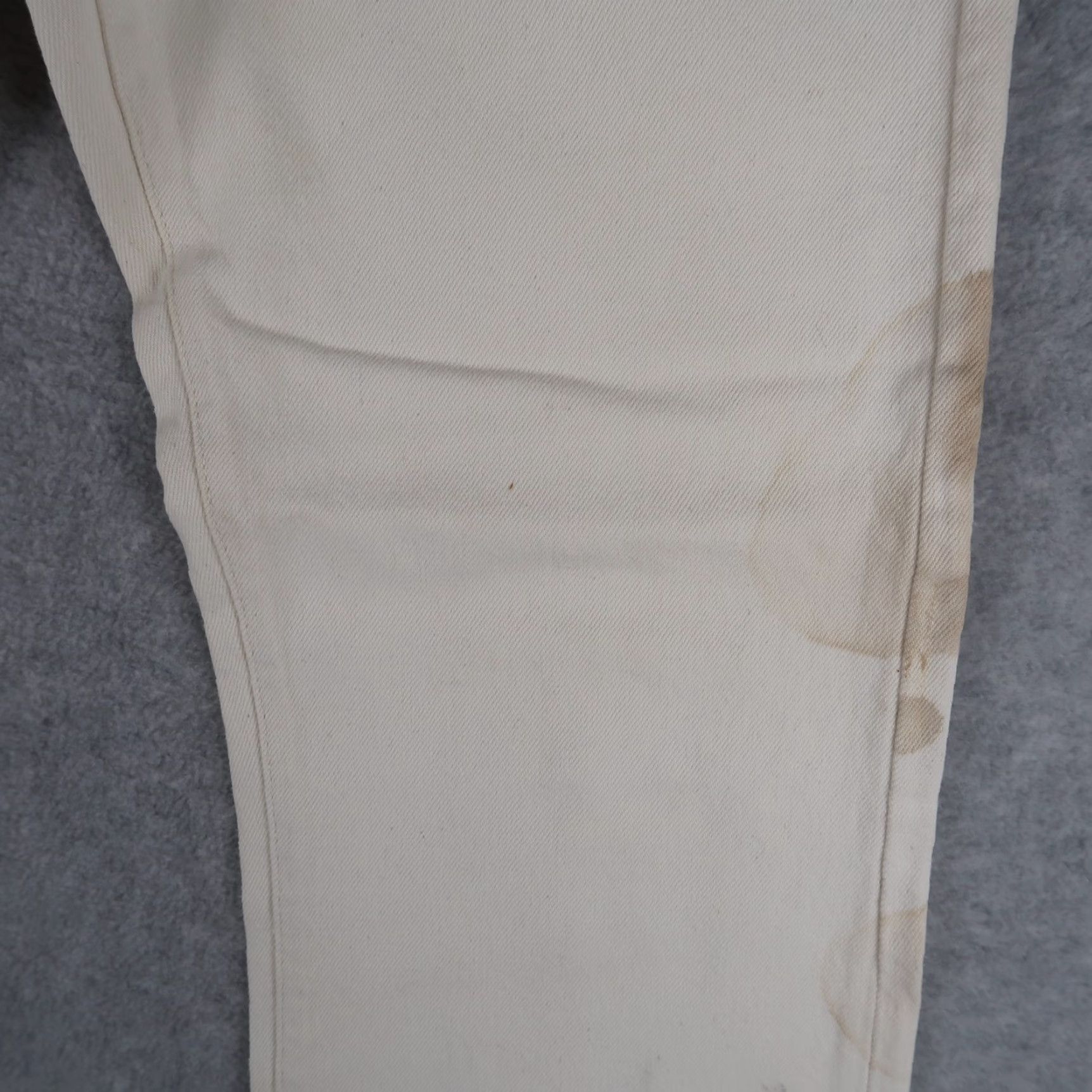 Levi's Vintage Levis 501 Size 34x30 (31x29) Jeans Straight Denim White Mens USA 80s Size US 34 / EU 50 - 4 Thumbnail