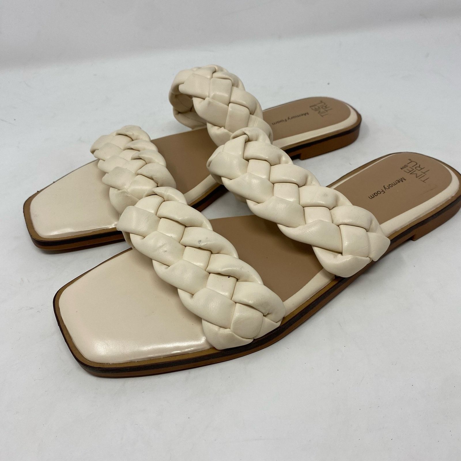 Other Time and Tru Braided Two Band Sandals Womens SIze 8 Size US 8 / IT 38 - 1 Thumbnail