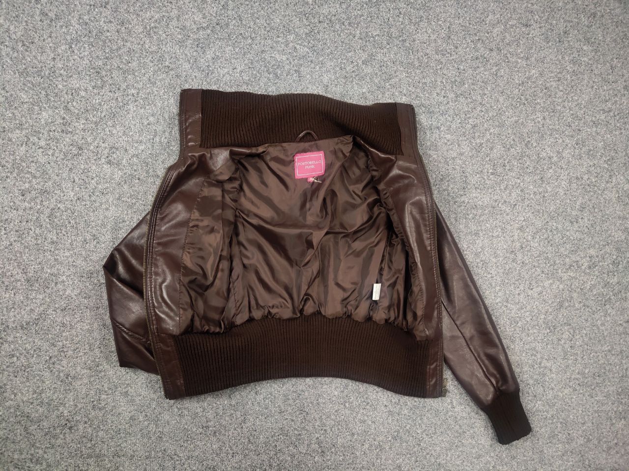 If Six Was Nine Vintage Y2K punk Cropped Leather Zip Jacket LGB JPG Style Size L / US 10 / IT 46 - 11 Thumbnail