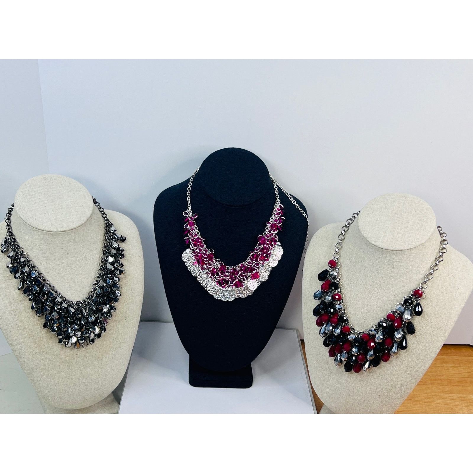 & Other Stories Set of Bib Crystal and Acrylic Bead Necklaces - 3 Size ONE SIZE - 1 Thumbnail