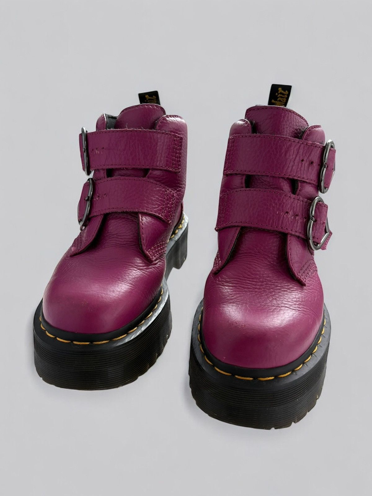 Dr. Martens 🔥Y2K DR MARTENS HEART BUCKLE BOOTS BRATZ CYBER GOTH GIRLCORE Size US 6 / EU 39 - 5 Thumbnail