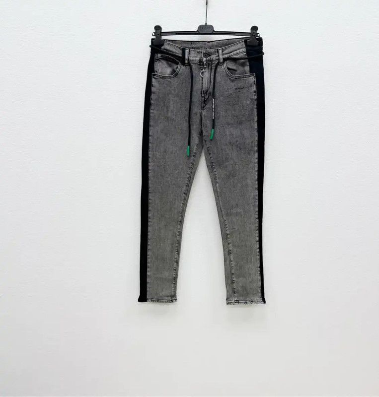 Off-White Off-White Gray Denim Casual Pants for Men 0089 Size US 27 - 1 Thumbnail