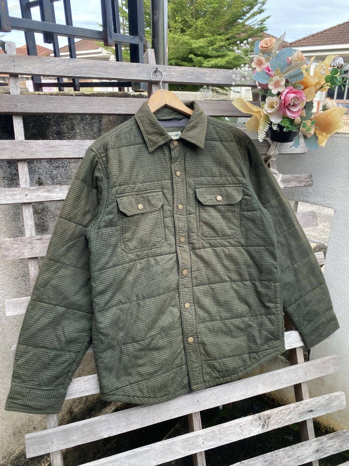 L.L. Bean Vintage L.L Bean Checkered Puffer Jacket - sunfaded Size US S / EU 44-46 / 1 - 3 Thumbnail