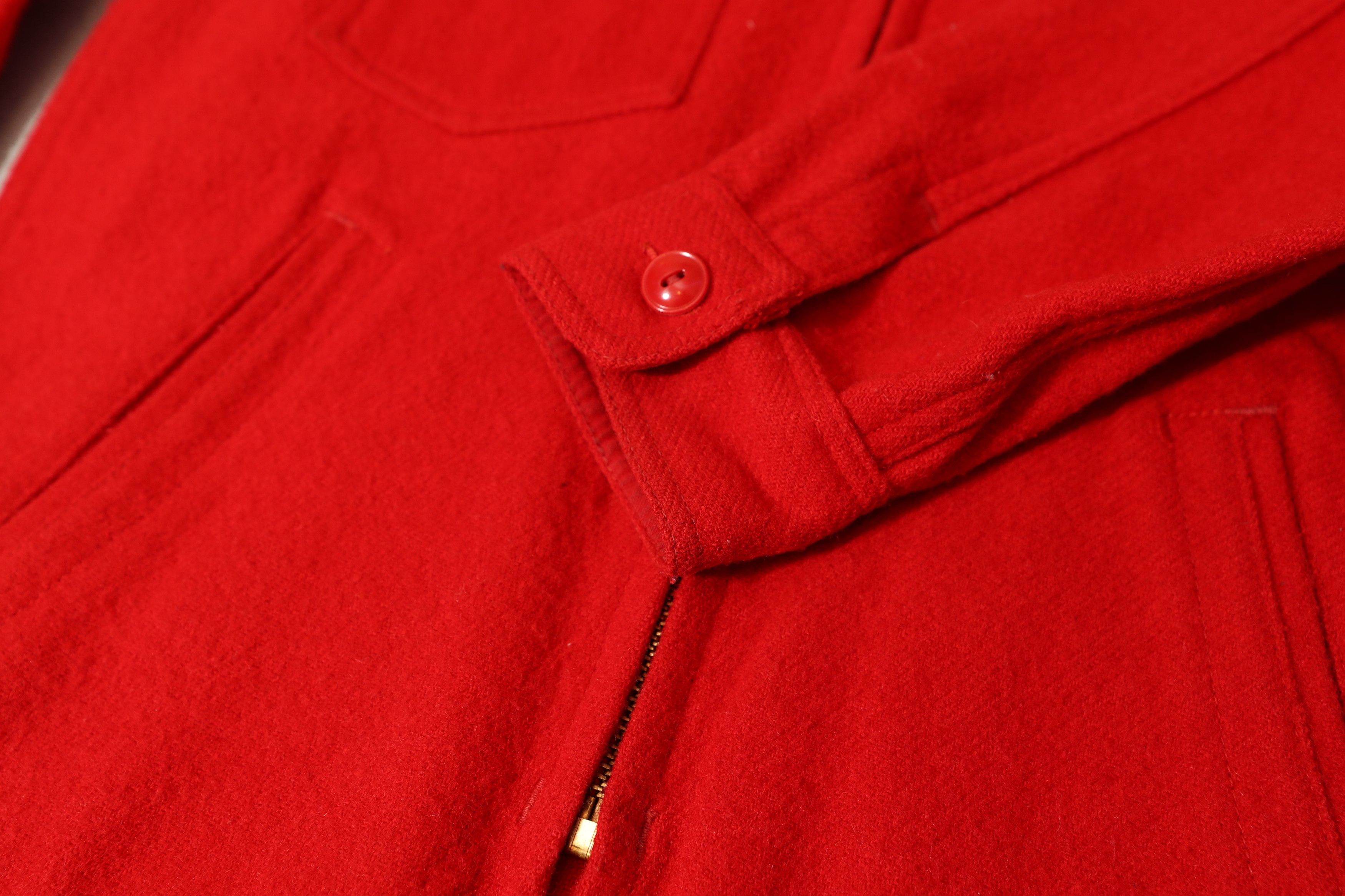 Johnson Woolen Mills Johnson Woolen Mills Red Wool Zip Hunting Tog Jacket (15) Size XL / US 12-14 / IT 48-50 - 6 Thumbnail