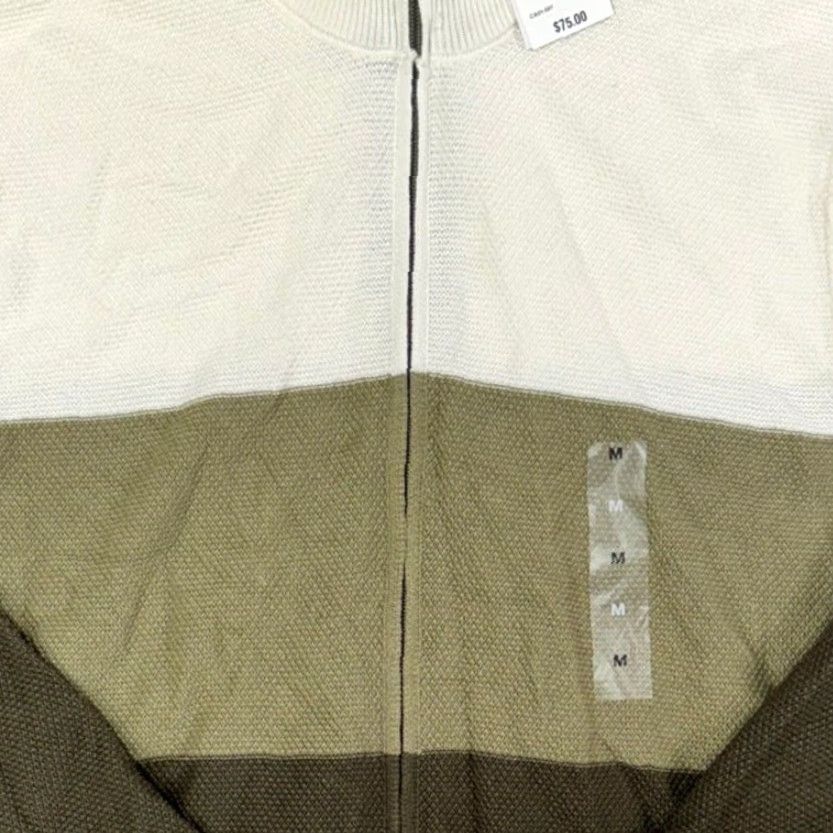 Club Room VINTAGE Club Room Macy's Elevated TBL Knit Sweater Men Size M Olive Full Zip Size US M / EU 48-50 / 2 - 3 Thumbnail