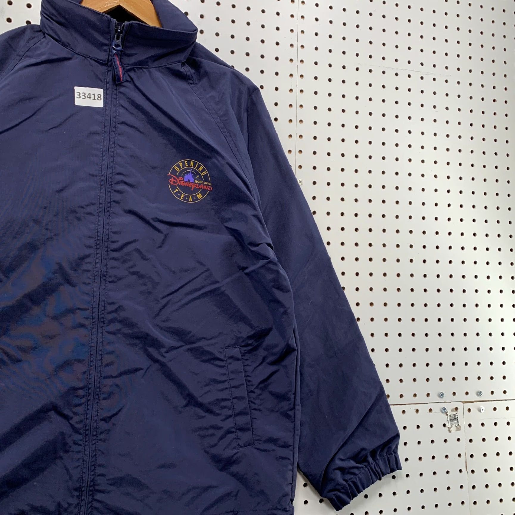 Disney VINTAGE Disney Land Hong Kong Jacket Mens 2XL Blue Hooded 2005 Opening Day Size US XXL / EU 58 / 5 - 4 Thumbnail