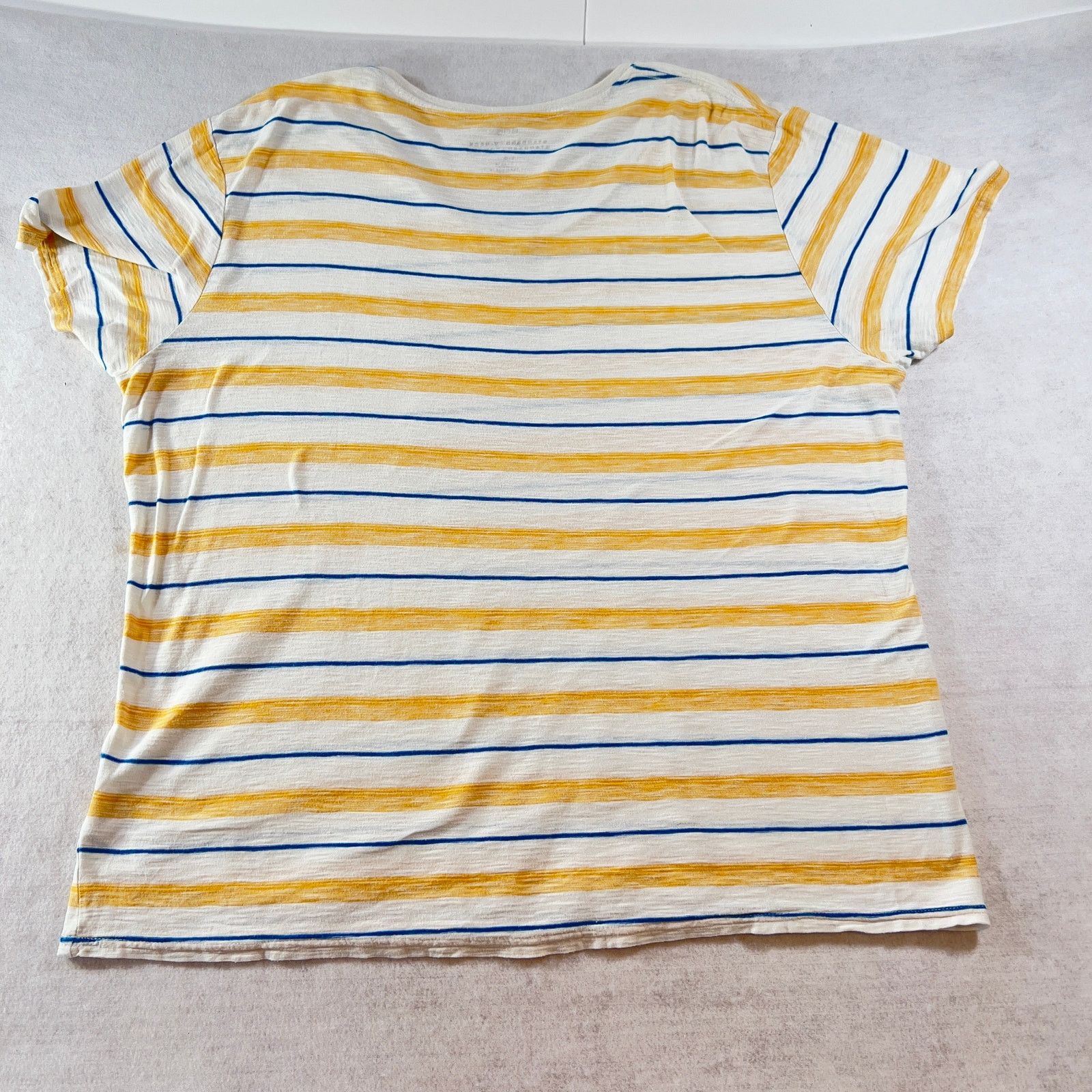 Bdg BDG Urban Outfitters V-Neck Shirt Woman L Blue Yellow Stripe Size L / US 10 / IT 46 - 3 Thumbnail