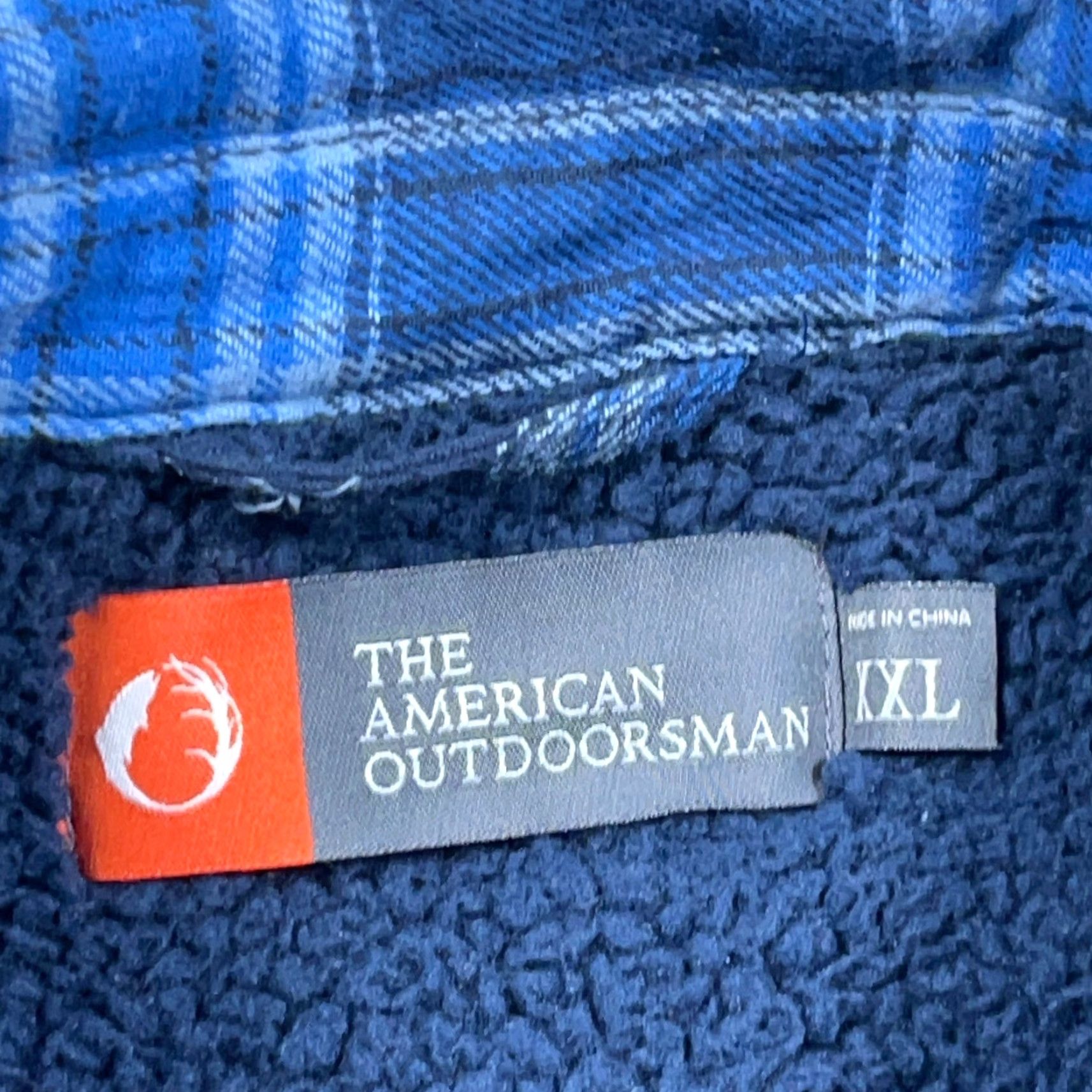 Vintage The American Outdoorsman Shacket 2XL Plaid Flannel Shirt Jacket Blue Lined Casual Workwear Womens? Size US XXL / EU 58 / 5 - 3 Thumbnail