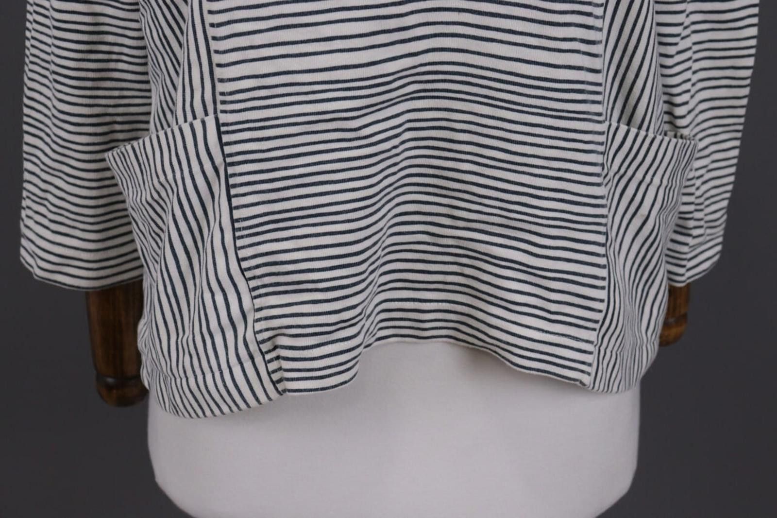 YMC YMC You Must Create White Striped Cropped Sweater Size S Size S / US 4 / IT 40 - 3 Thumbnail