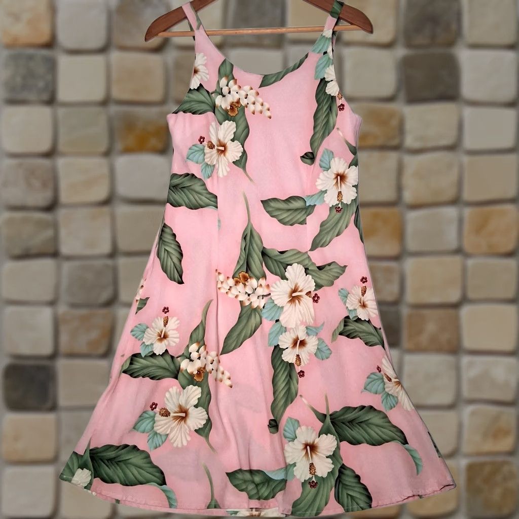 IOLANI VINTAGE IOLANI Pink Tropical Hawaiian Aloha Dress Small Womens READ Size S / US 4 / IT 40 - 1 Thumbnail