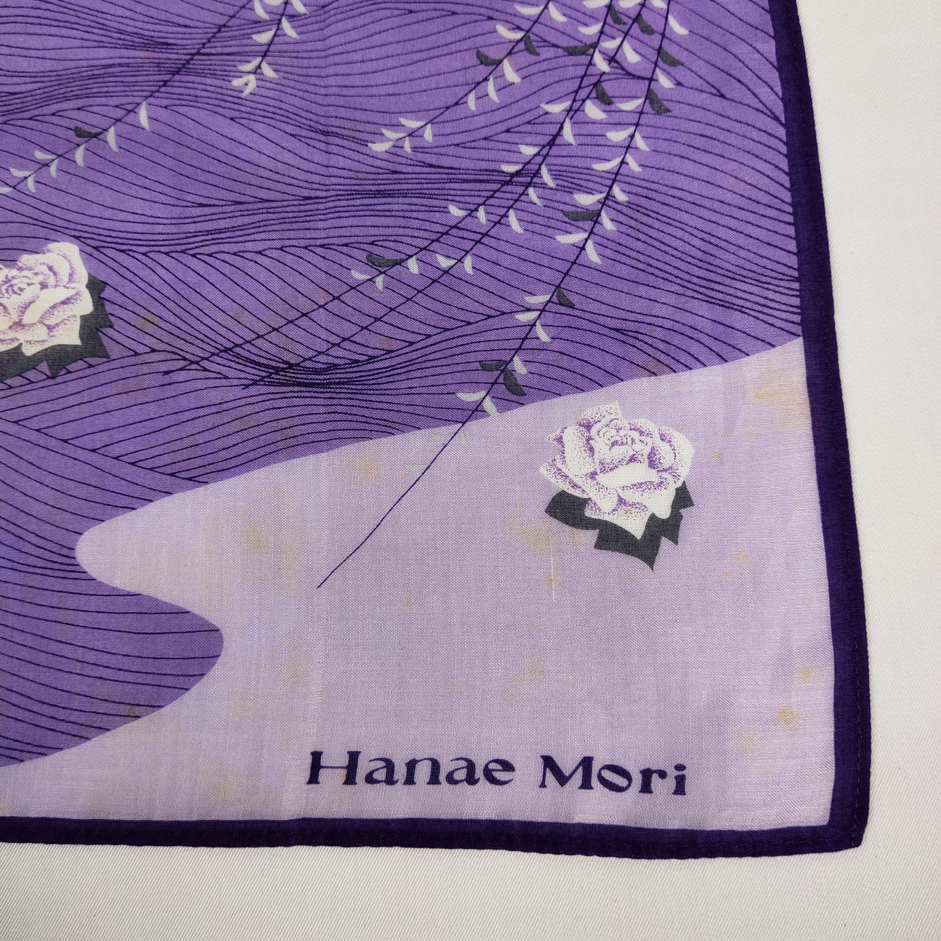 Hanae Mori × Vintage Hanae Mori Handkerchief / Neckerchief / Bandana FZ649 Size ONE SIZE - 5 Thumbnail
