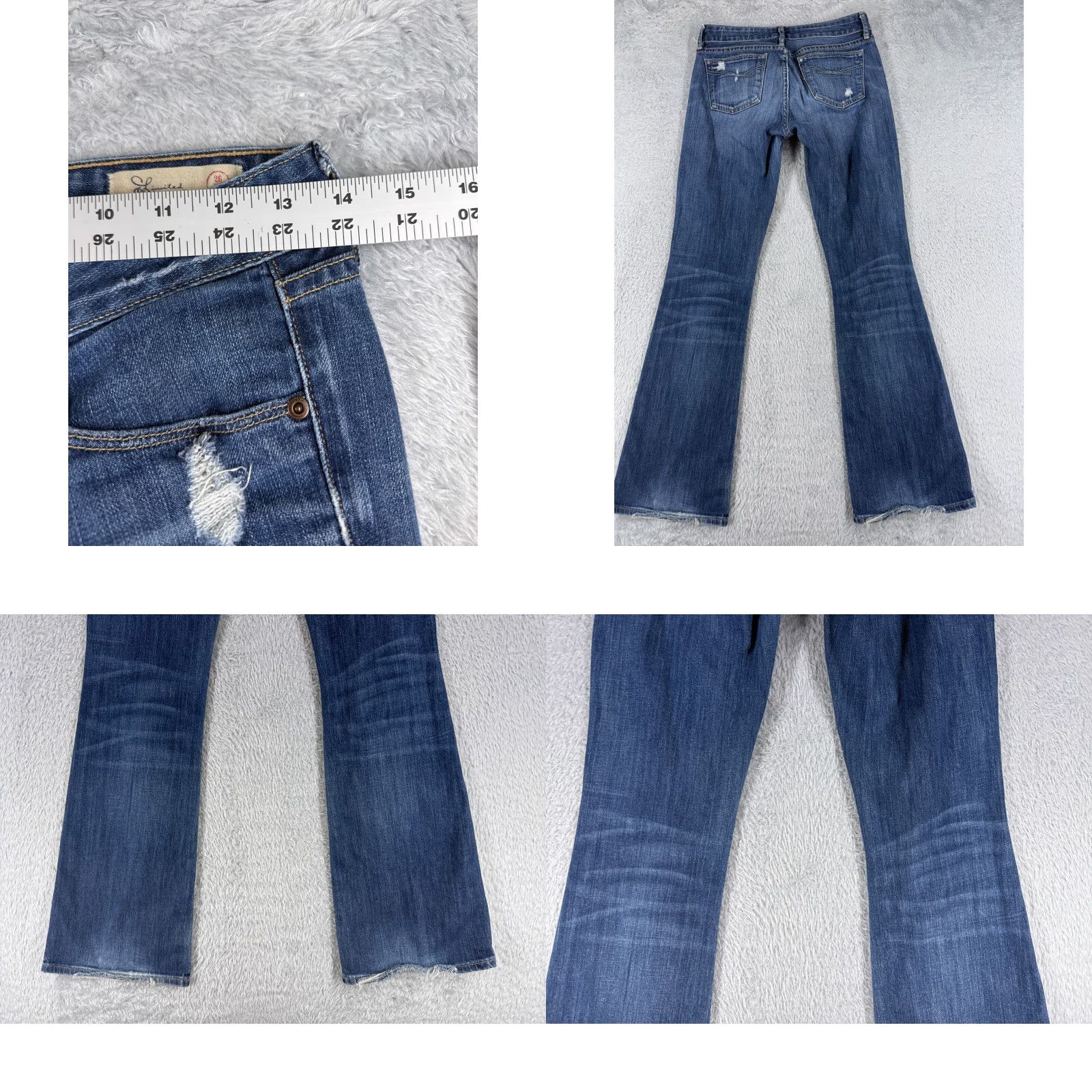 Gap VINTAGE Gap Jeans Womens 2 Blue Denim Bootcut Distressed Low Rise 27x30 Jeans Womens Mens? Size 26" / US 2 / IT 38 - 9 Thumbnail