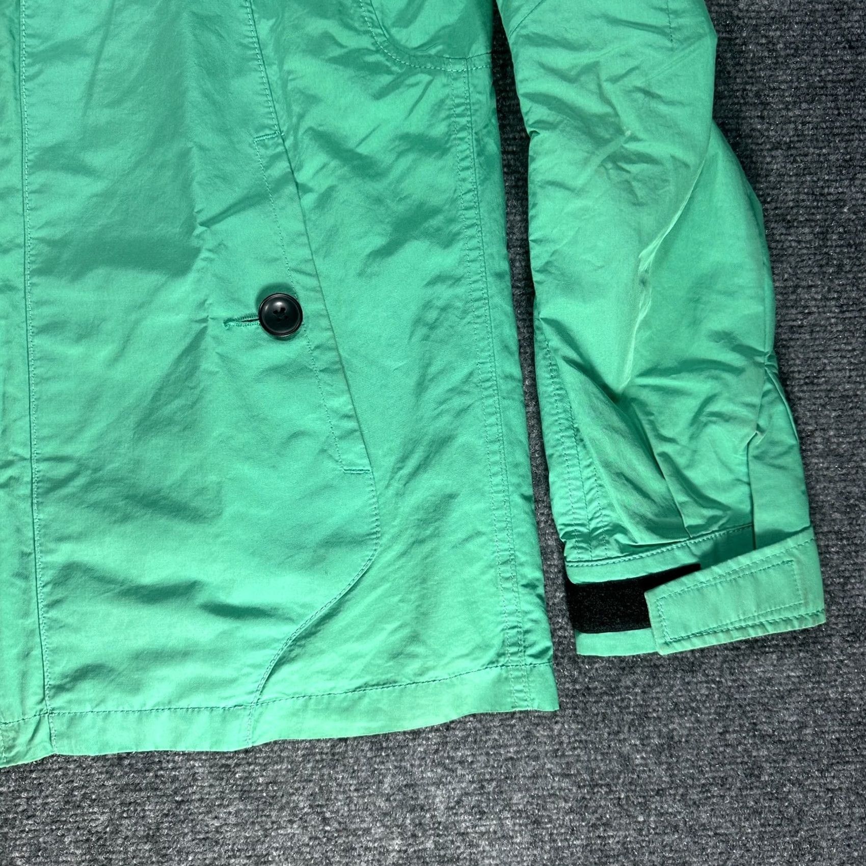 Club Monaco VINTAGE? No - Club Monaco Jacket Womens Medium Green Zip Up Hooded Pockets Windbreaker Rain Size M / US 6-8 / IT 42-44 - 4 Thumbnail