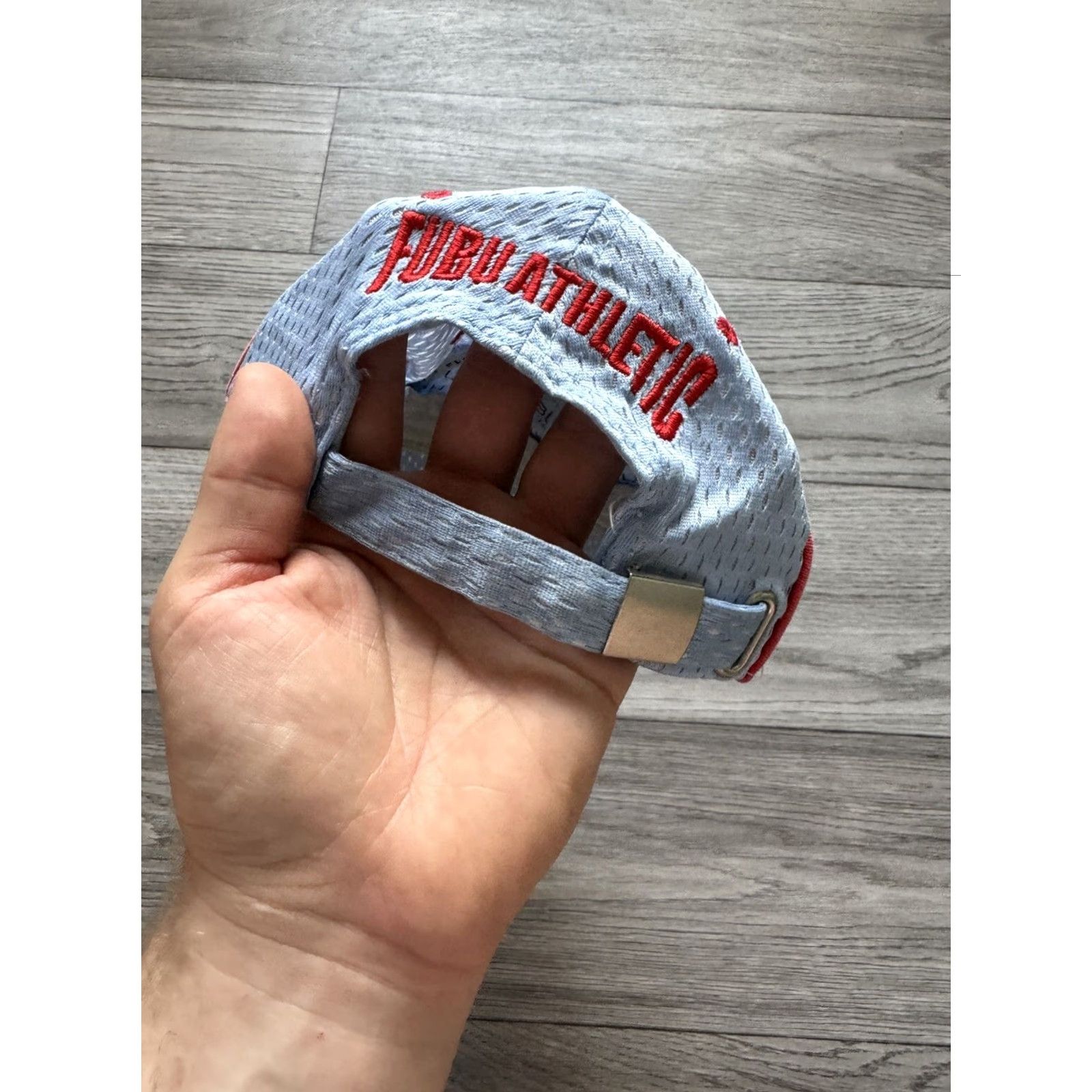 Fubu VINTAGE Fubu Panel Cap Hat Mens One Size Blue Athletic 05 Cap Size ONE SIZE - 4 Thumbnail