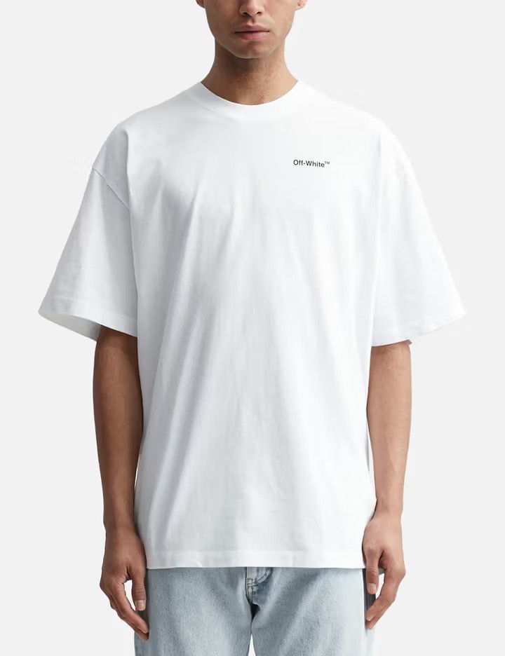 Off-White White Caravaggio Arrows Logo Oversized T-Shirt Size XXS / US 00 / IT 34 - 4 Thumbnail