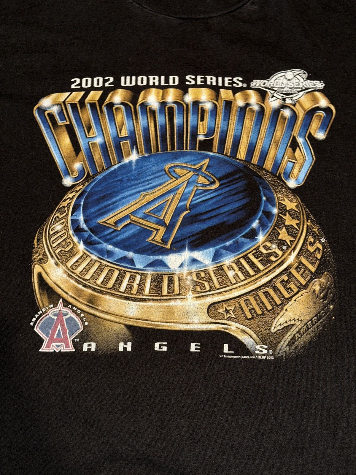 MLB × Vintage Vtg 2002 Anaheim Angels World Series Champions Tee Men’s XL Size US XL / EU 56 / 4 - 7 Thumbnail
