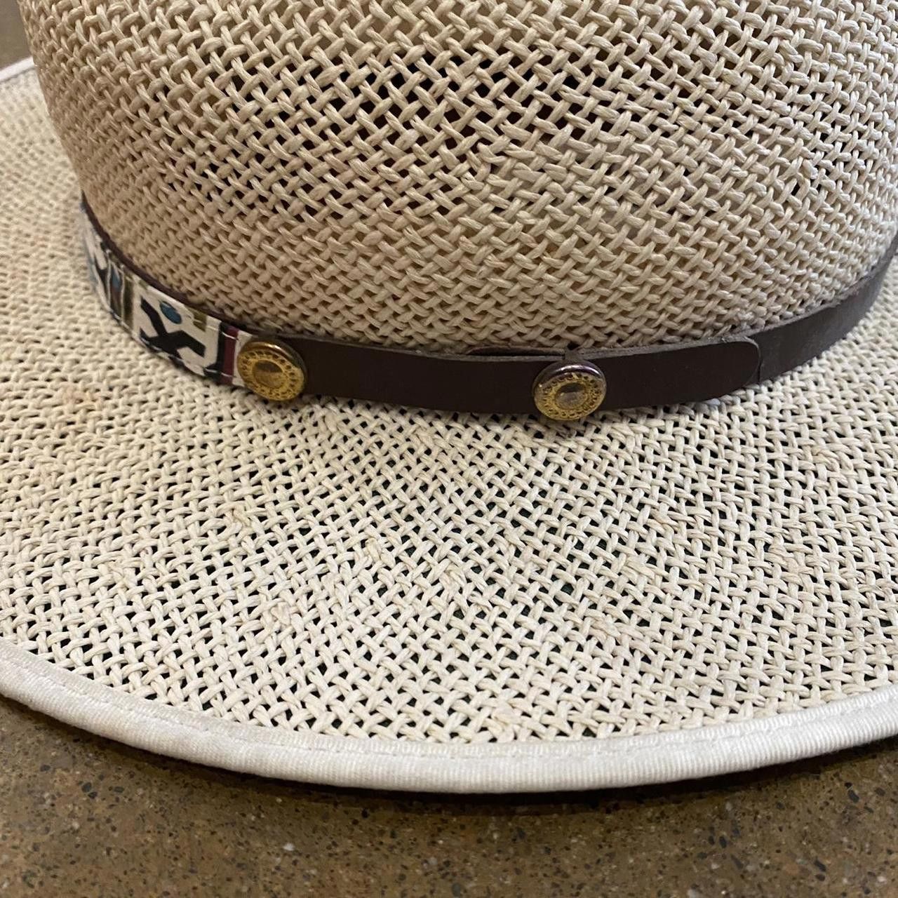 Designer Casual Western Straw Hat Size ONE SIZE - 4 Thumbnail