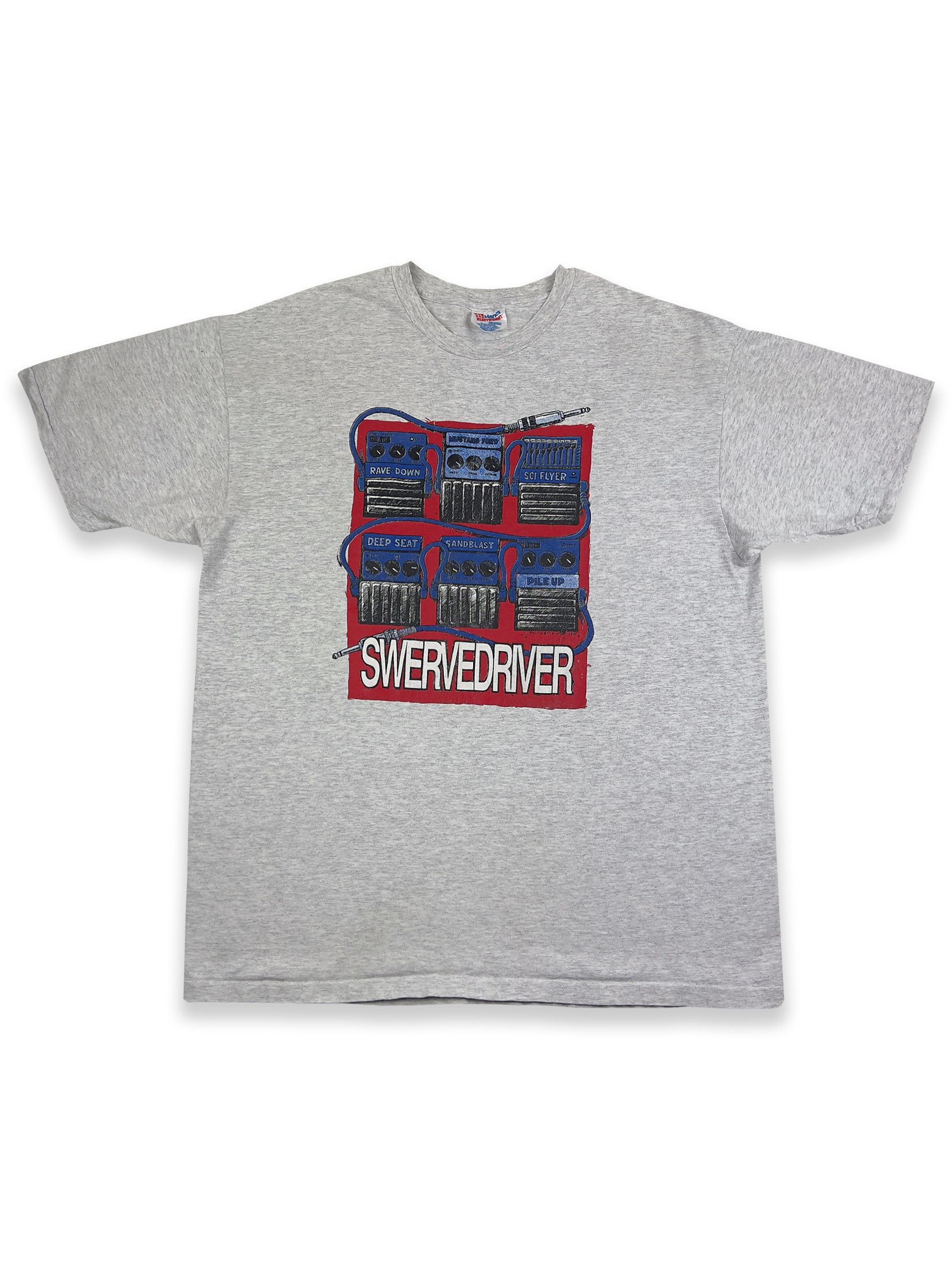 image of Band Tees x Vintage 1991 Vintage Swervedriver Raise Pedal Tee XL in Heaher Gray, Men's