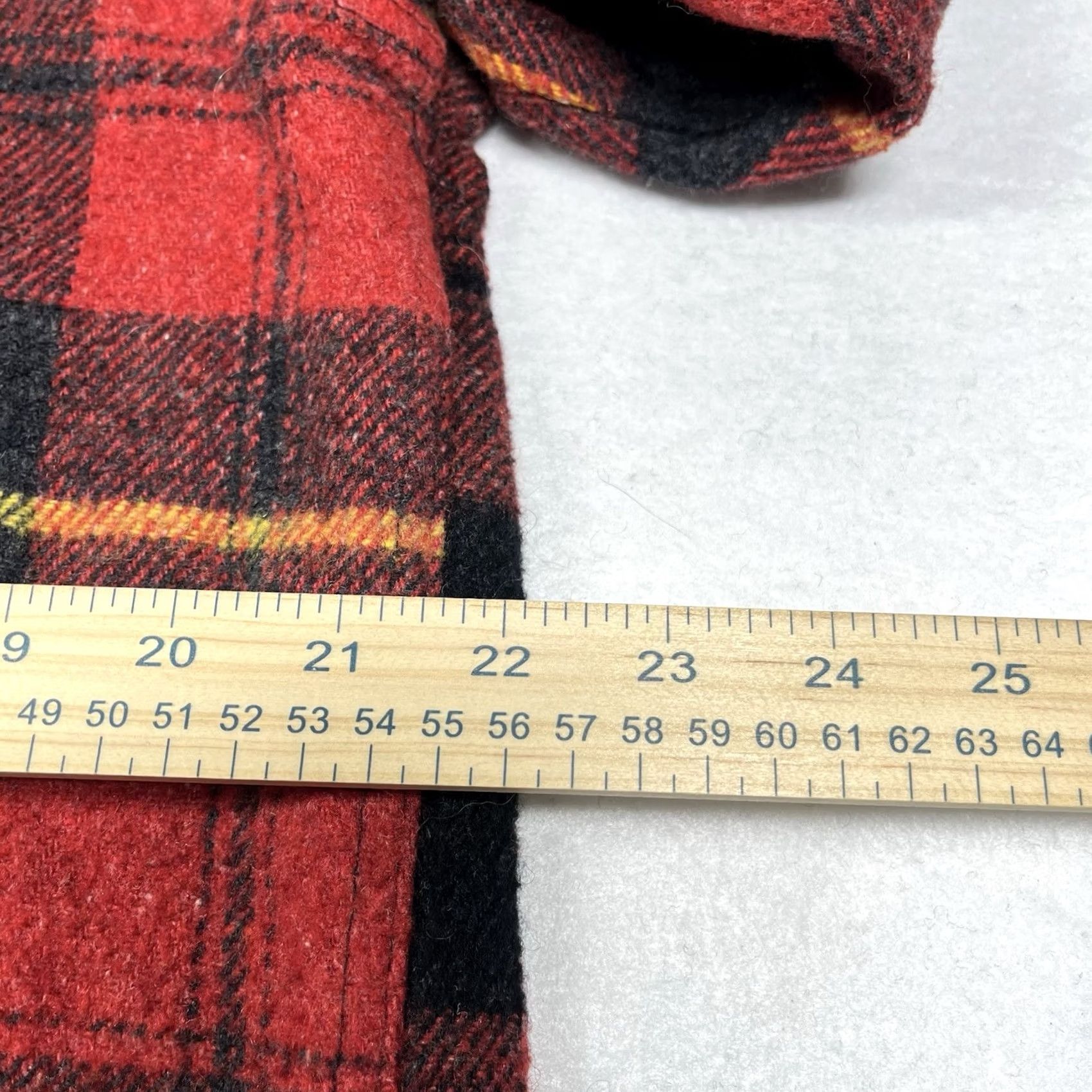 McGregor VINTAGE McGregor Wool Flannel Plaid Shirt Long Sleeve L Rockabilly Work Shacket Size US L / EU 52-54 / 3 - 5 Thumbnail